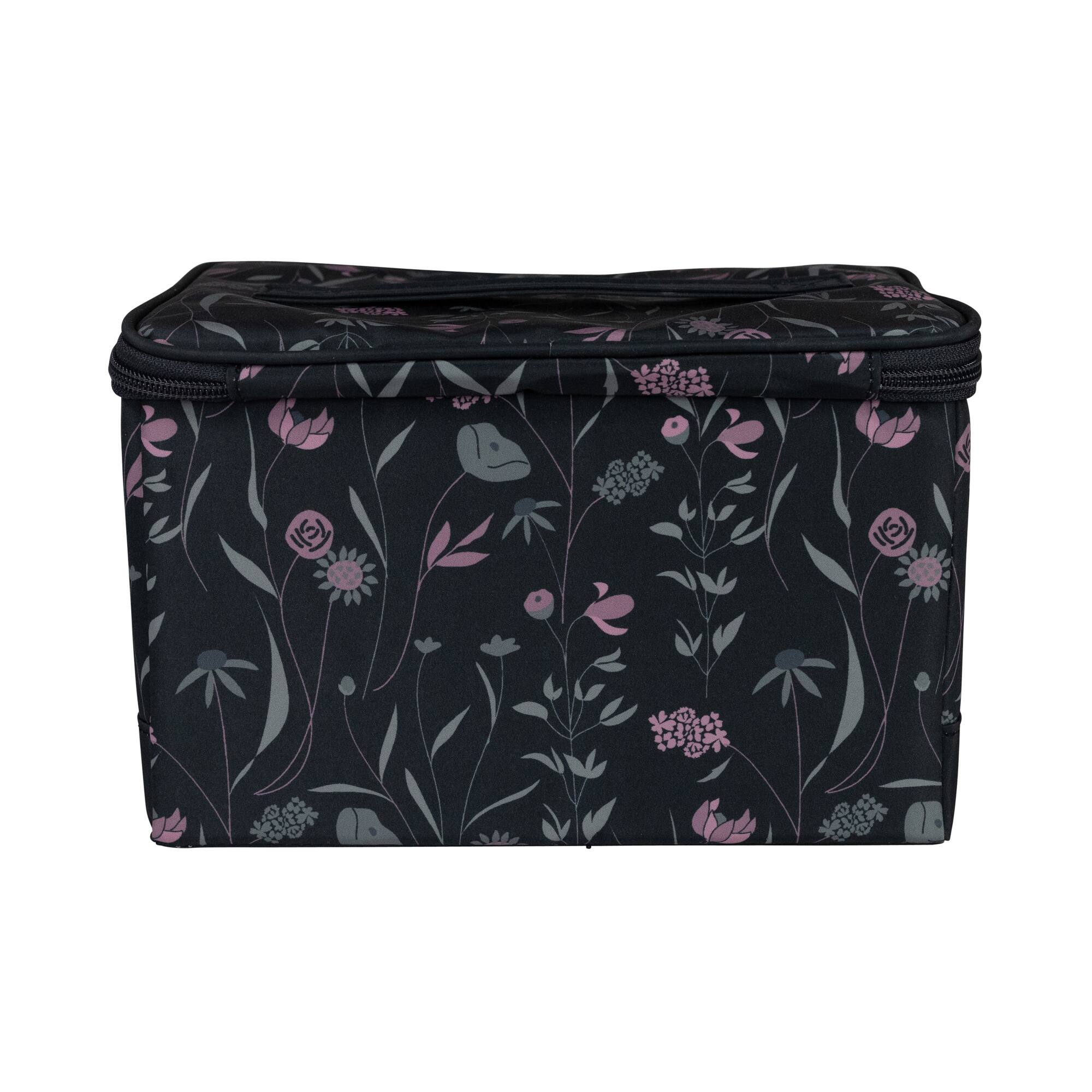 Everything Mary Pink & Gray Floral Collapsible Sewing Kit Organizer Box