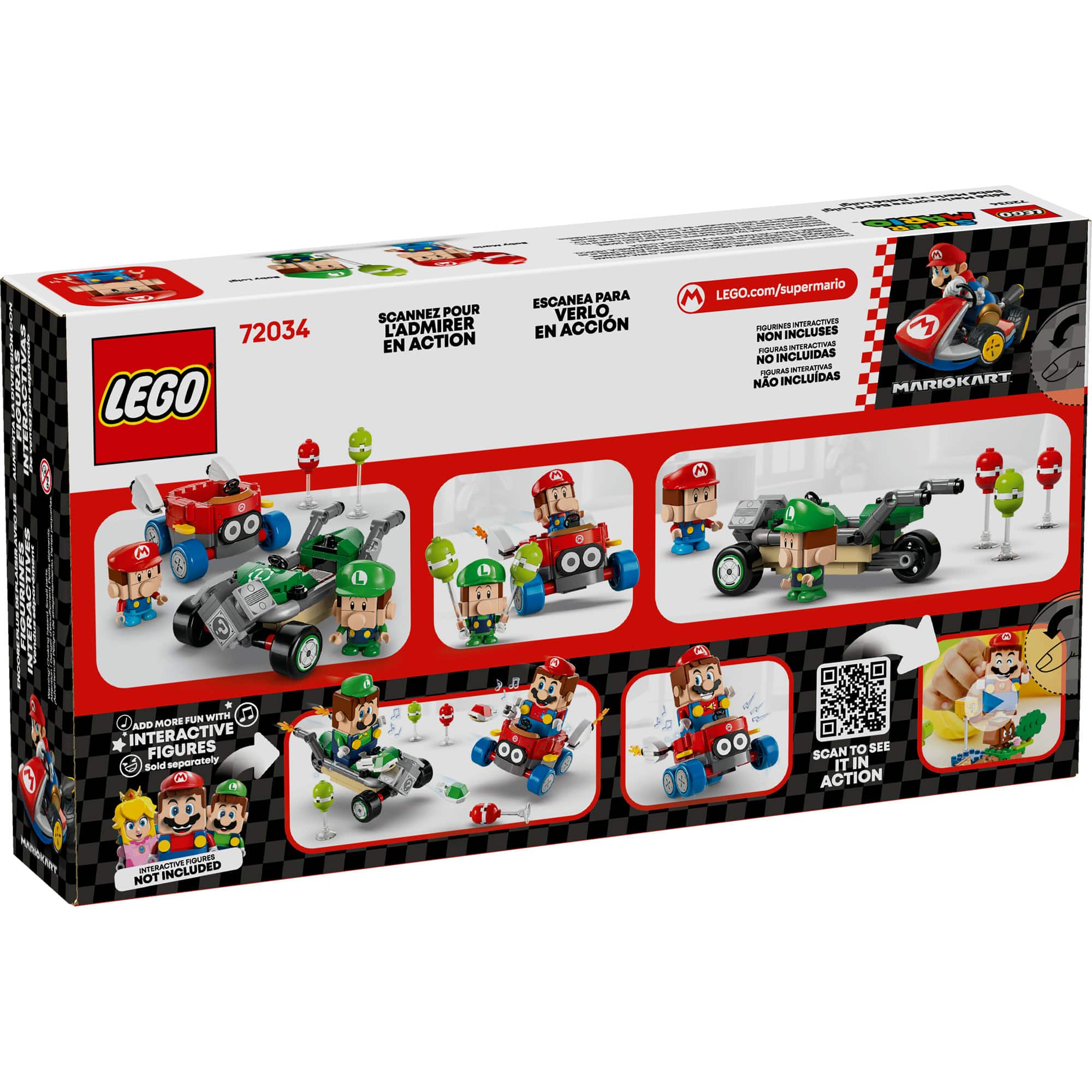 LEGO® Super Mario™: Mario Kart™ – Baby Mario vs. Baby Luigi Toy 72034