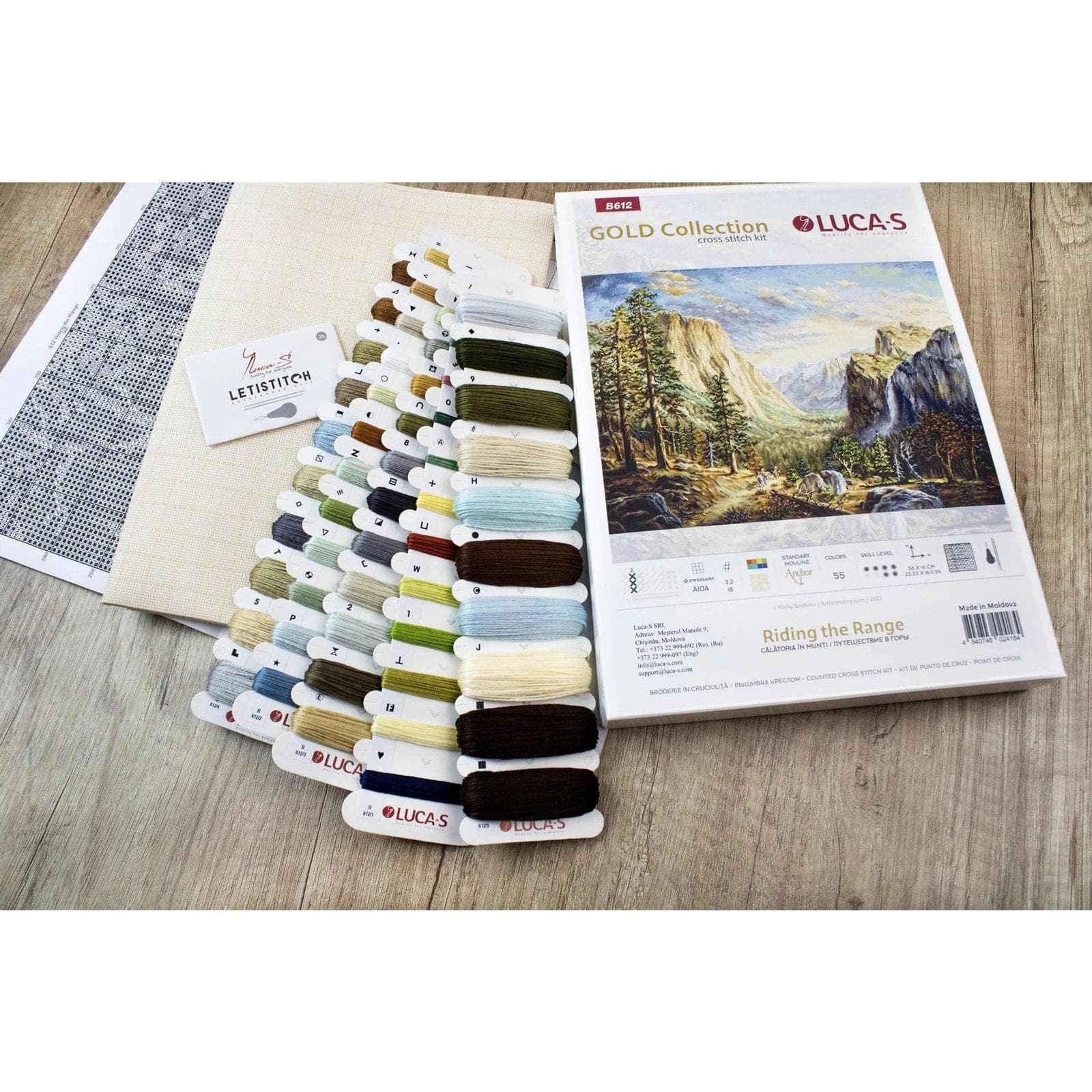 Luca-S Riding the Range Counted Cross-Stitch Kit