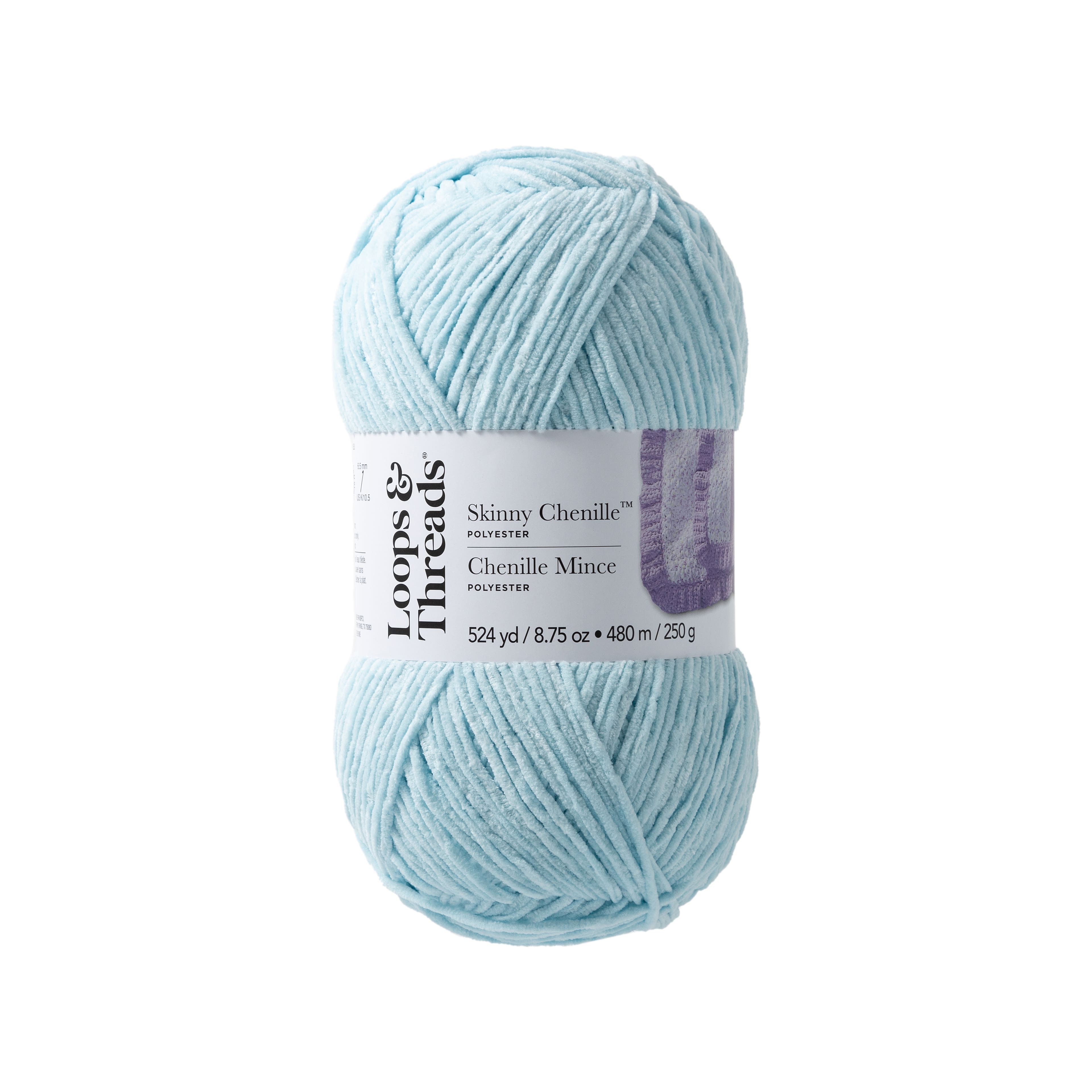 Skinny Chenille&#x2122; Yarn by Loops &#x26; Threads&#xAE;