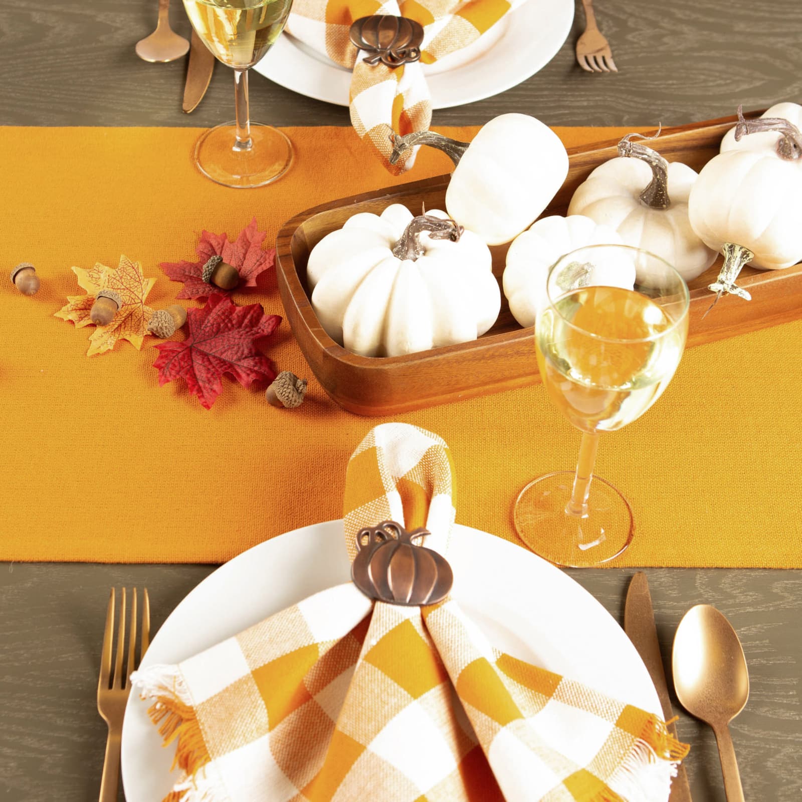 DII&#xAE; 108&#x22; Solid Heavyweight Fringed Table Runner