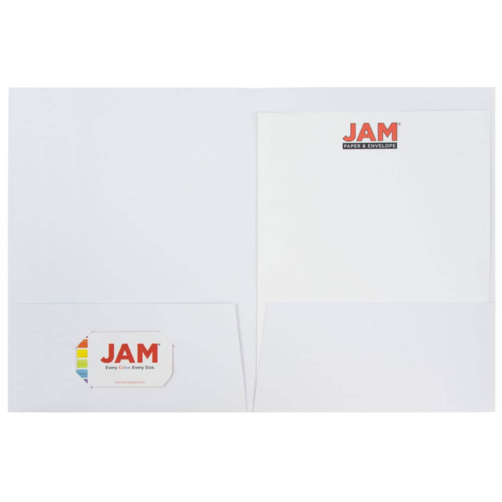 JAM Paper Linen Textured 2-Pocket Folders, 6ct.