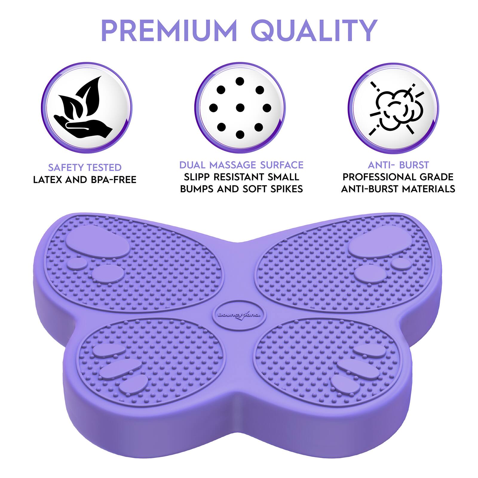 Bouncyband® Purple Butterfly Wiggle Seat Sensory Cushion