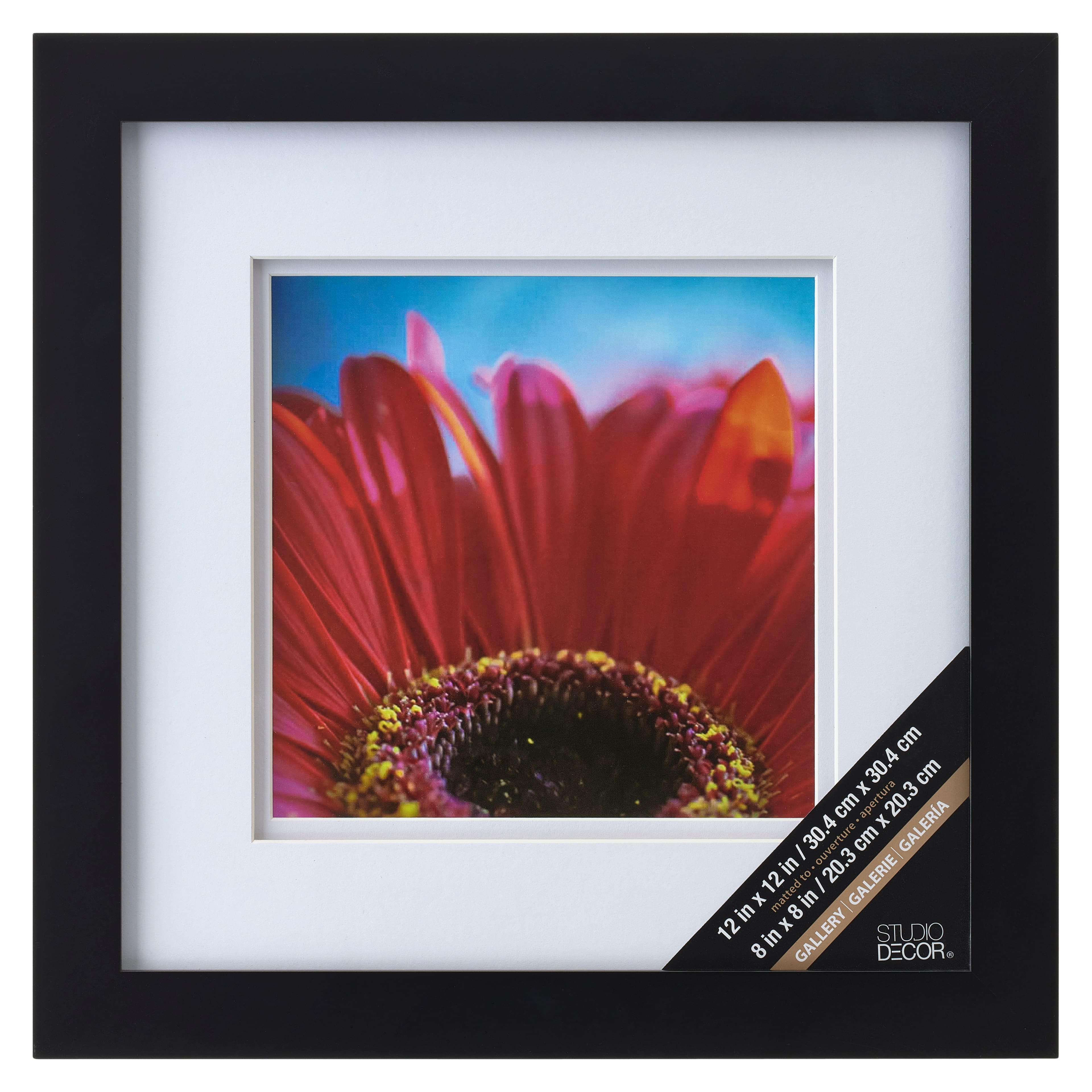 8 Pack: Black  8&#x22; x 8&#x27; Square Gallery Wall Frame with Double Mat by Studio D&#xE9;cor&#xAE;