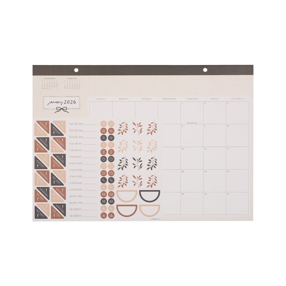 The Happy Planner® Modern Charm Small Desk Calendar