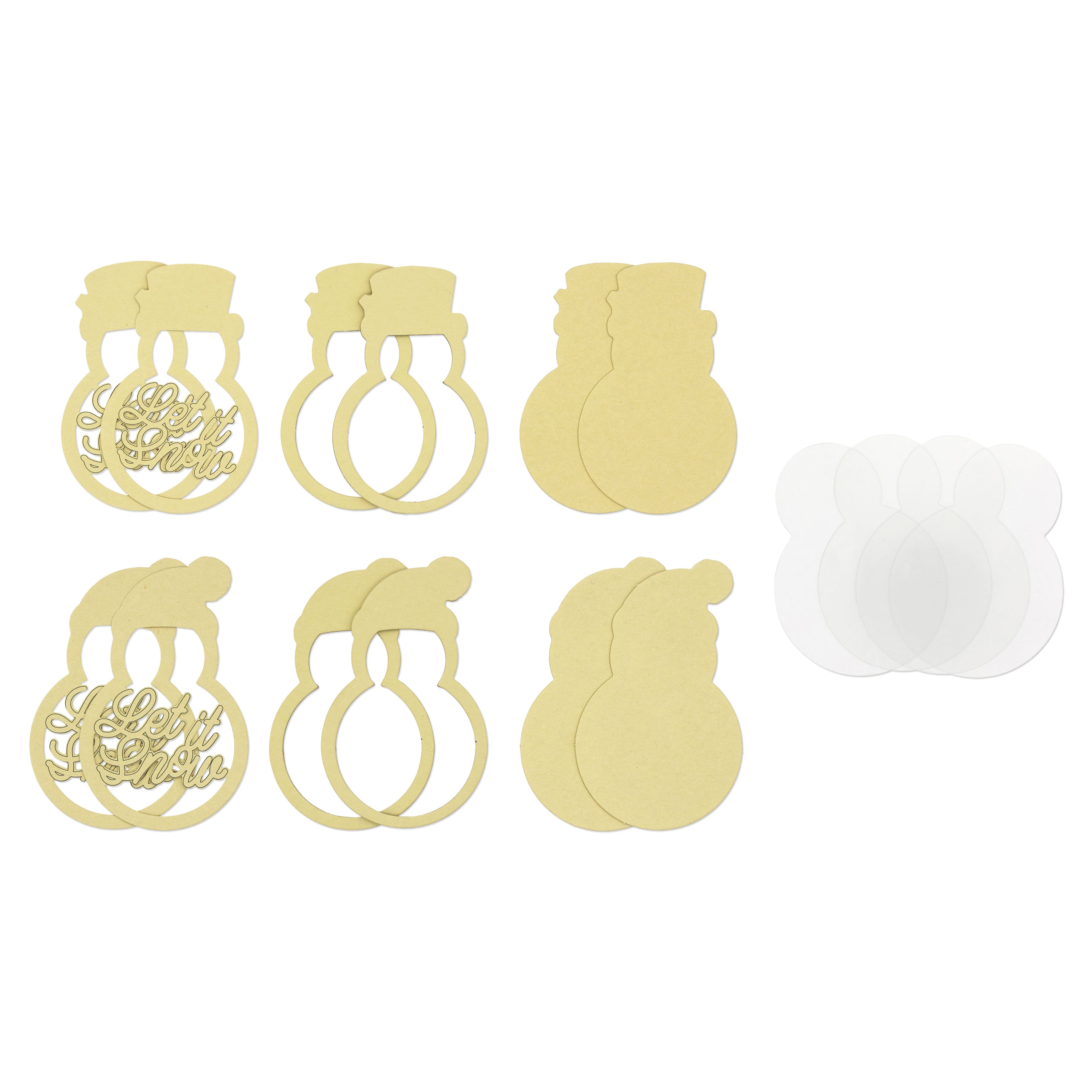 Snowman Shaker Ornament Kit by Recollections&#x2122;