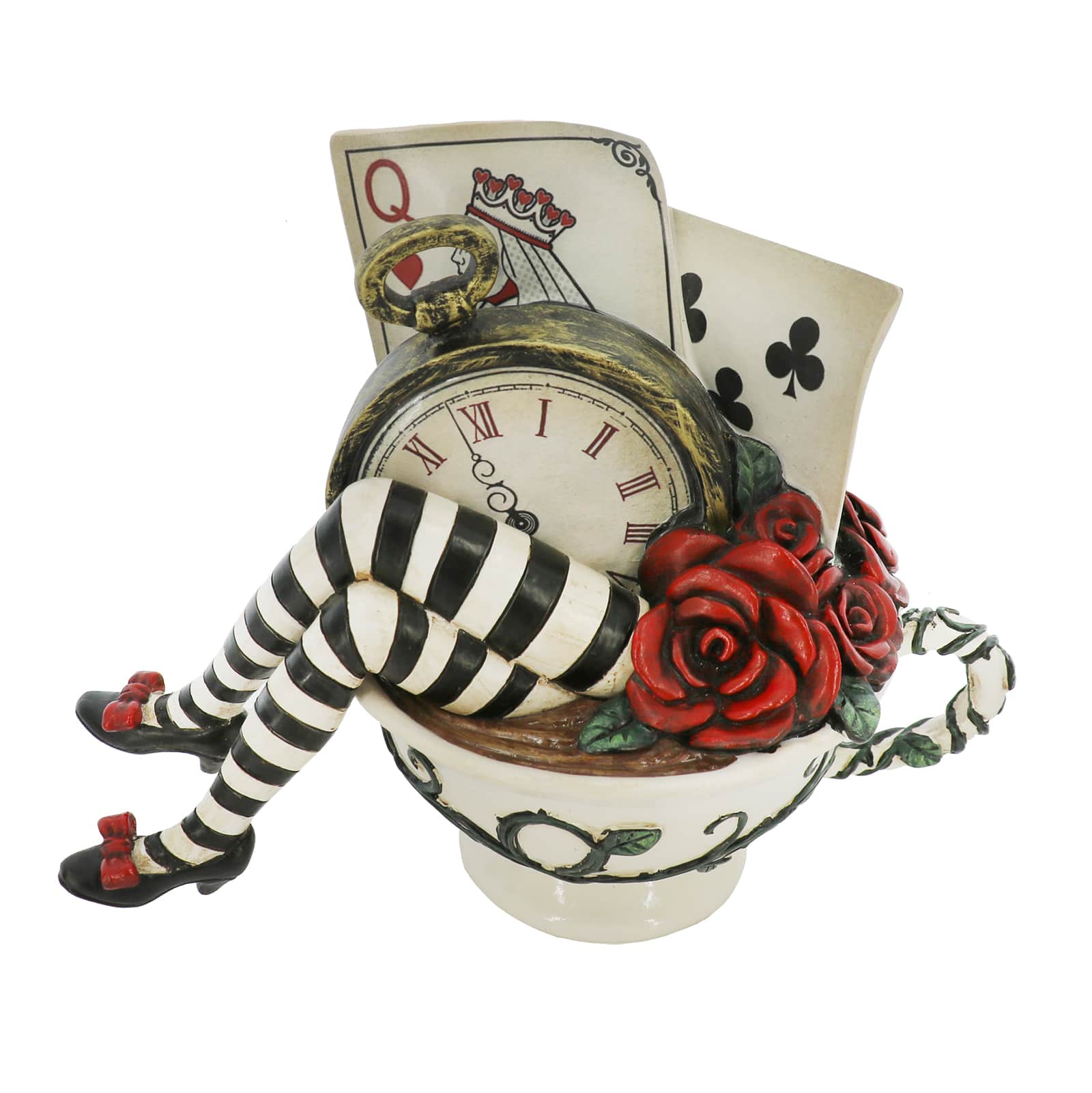 7.5&#x22; Wonderland Tea Cup with Legs Tabletop D&#xE9;cor by Ashland&#xAE;