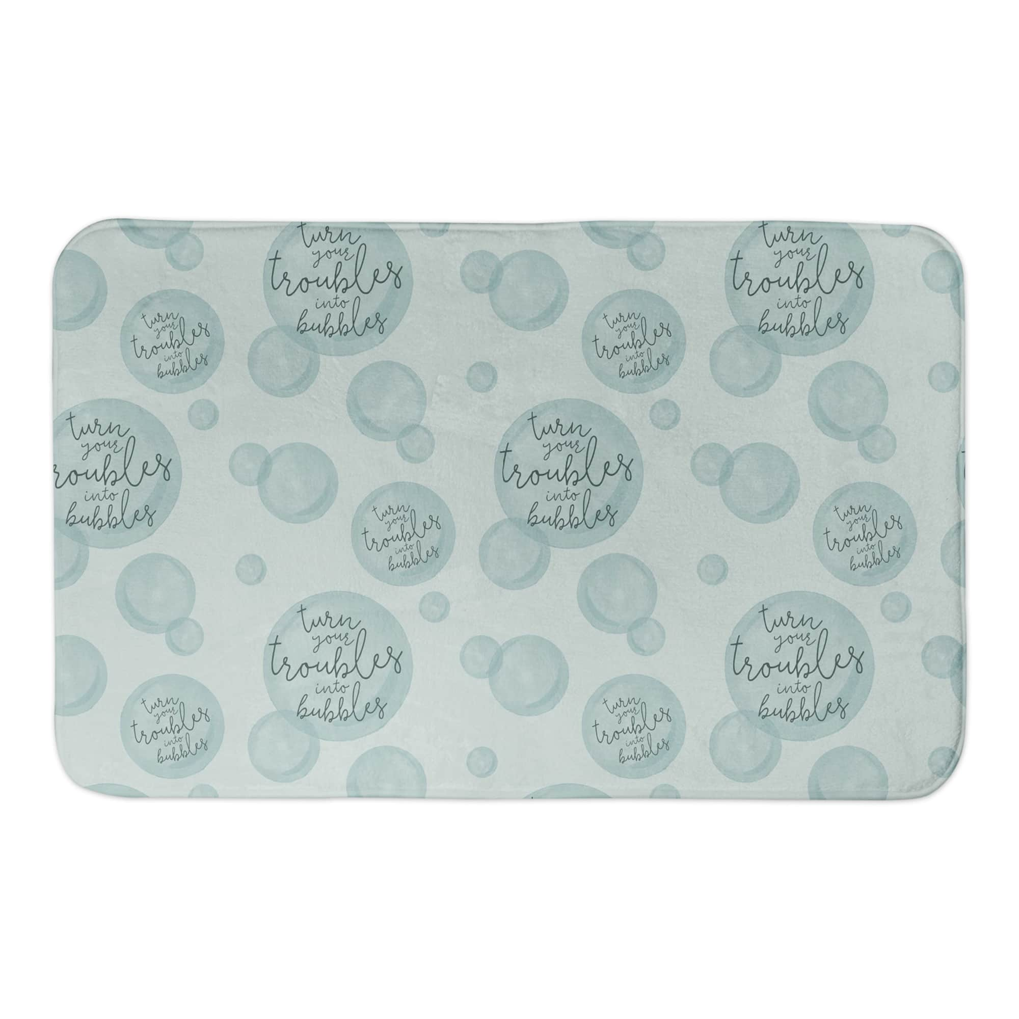 Turn Your Troubles Into Bubbles Bath Mat