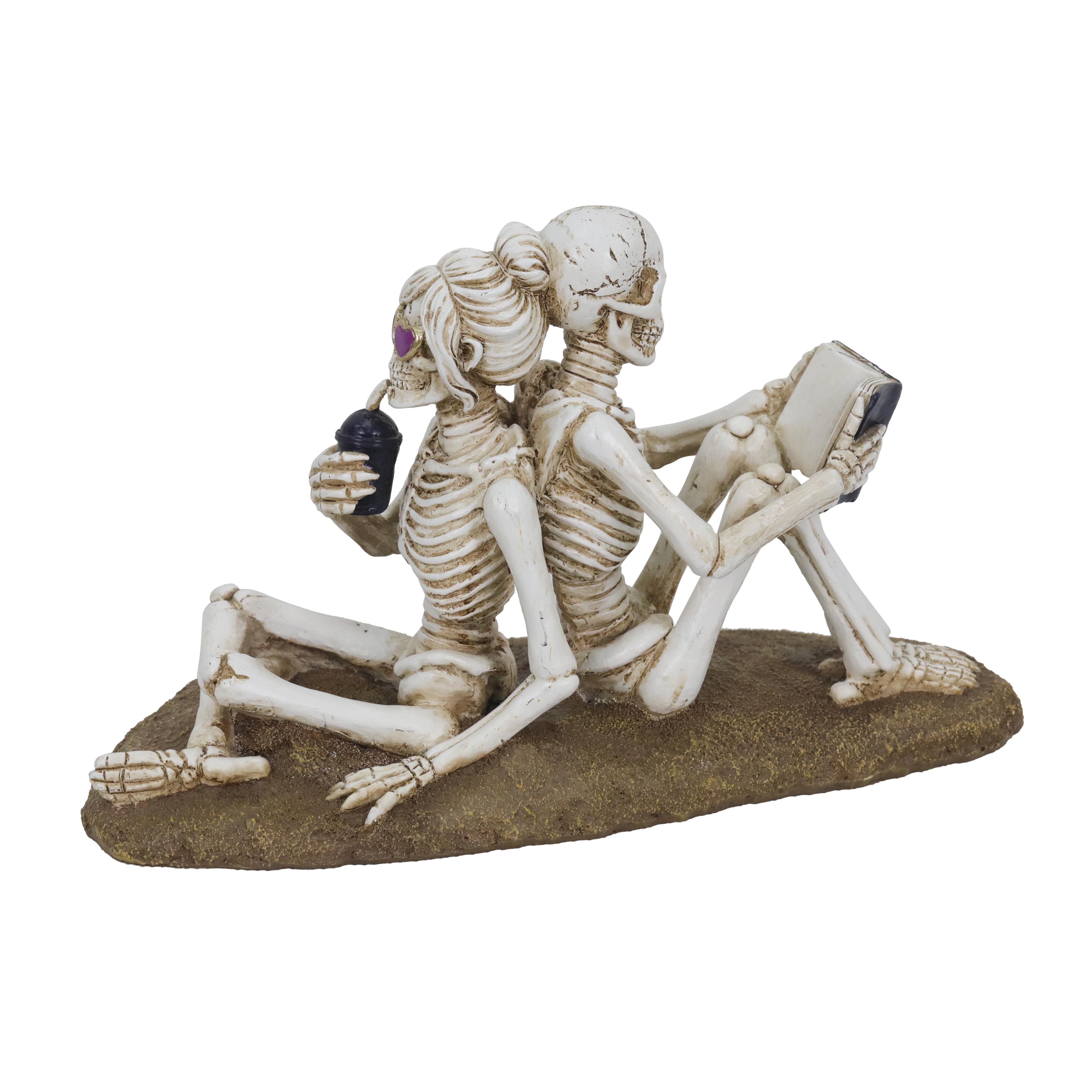 8&#x22; Back to Back Skeletons Tabletop D&#xE9;cor by Ashland&#xAE;