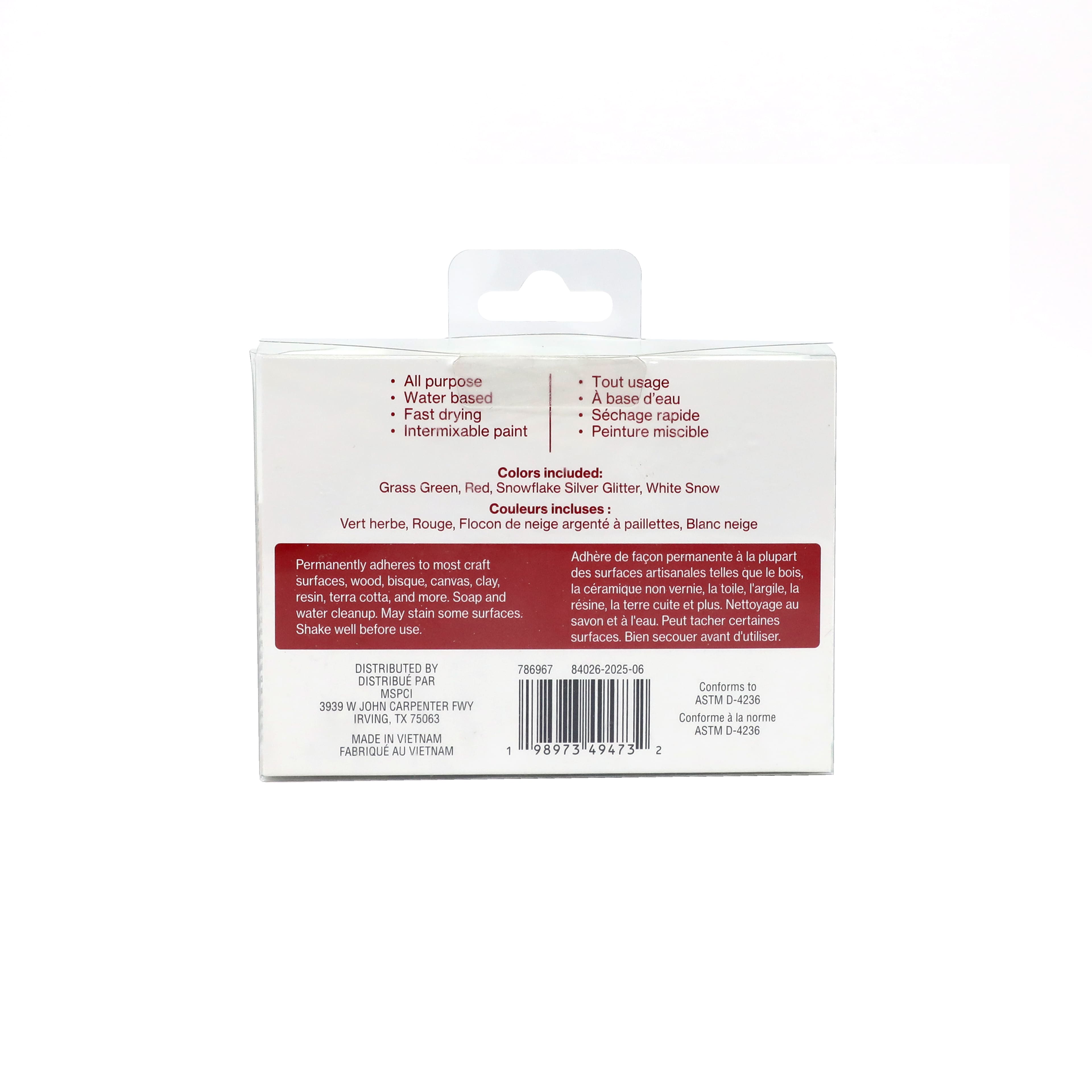 Peppermint Plaid Acrylic Paint Value Set by Craft Smart&#xAE;