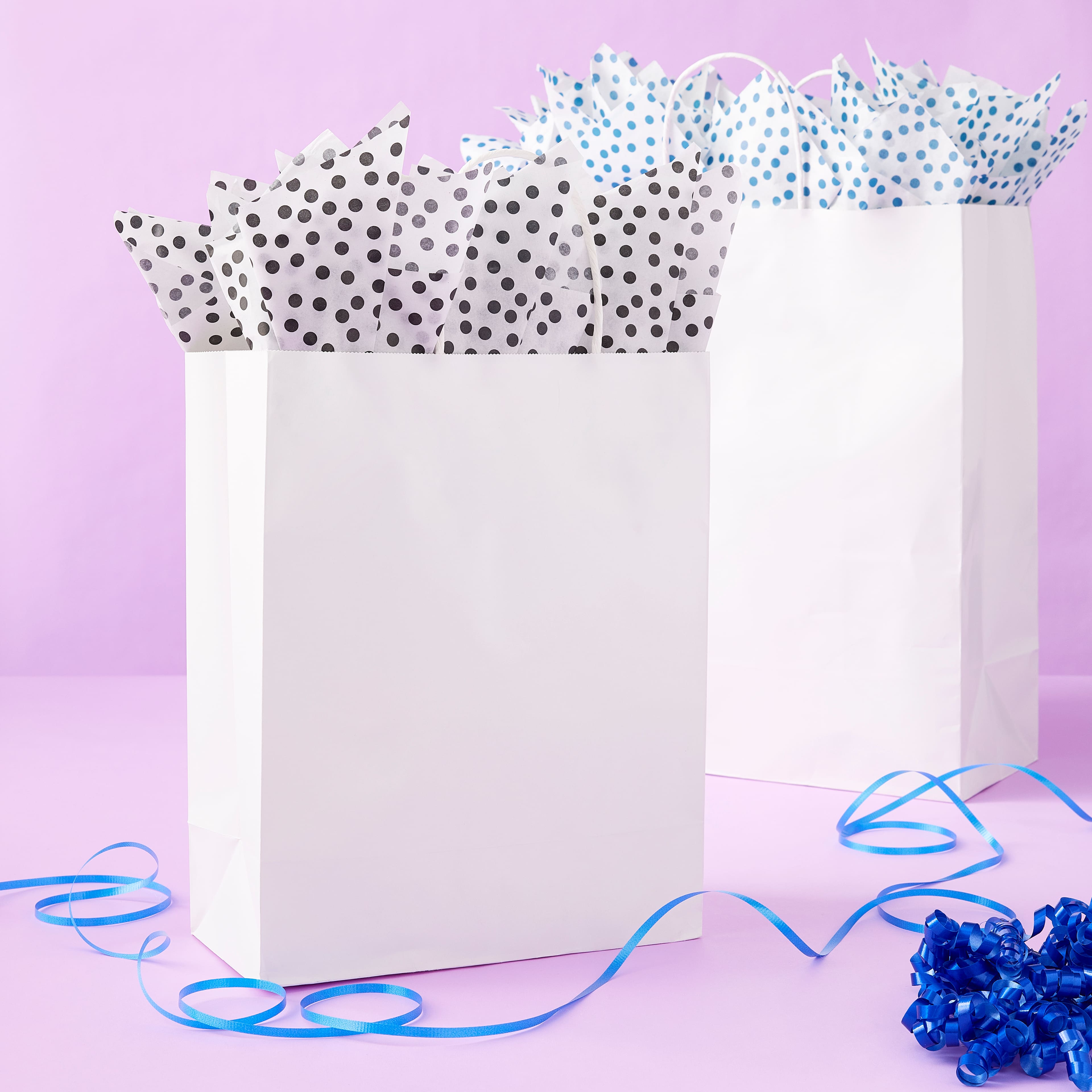 24 Pack: White Paper Gift Bag by Celebrate It&#x2122;
