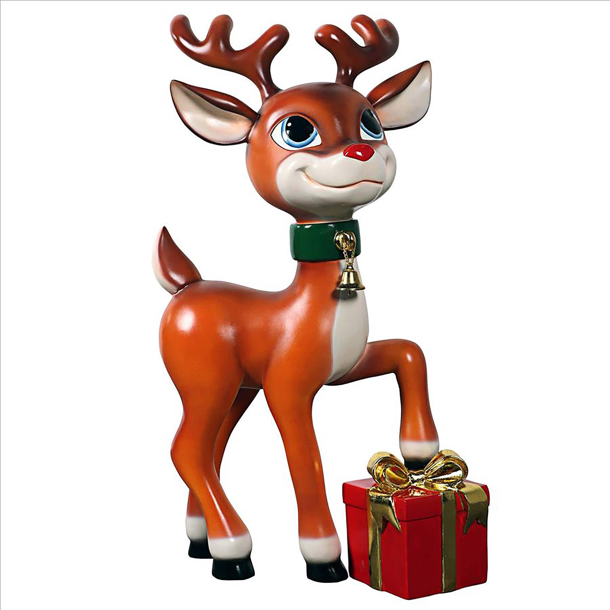 3ft. Belle, Santa's Red-Nosed Christmas Reindeer Statue | Michaels