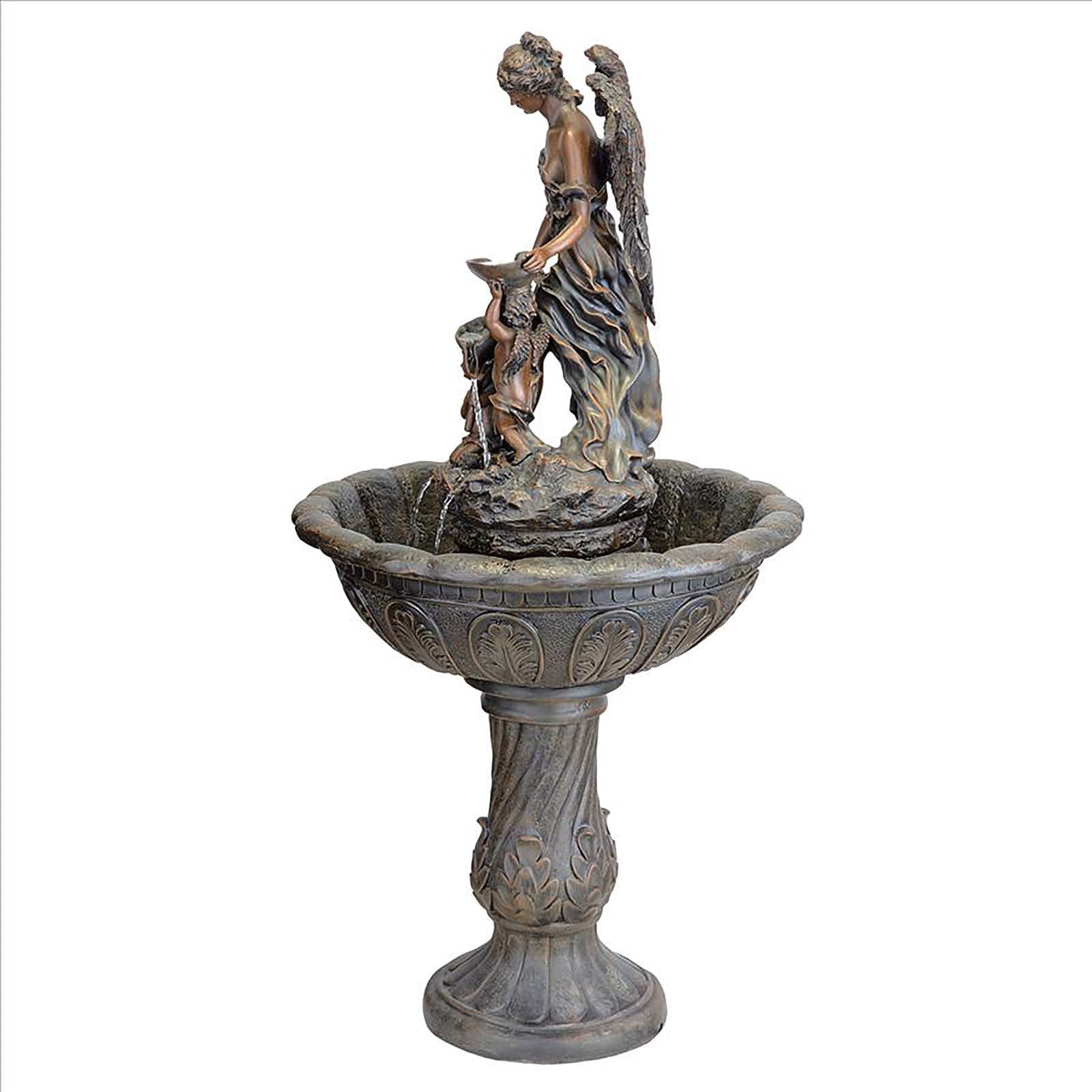 Design Toscano 3.9ft. Heavenly Moments Angel Sculptural Fountain