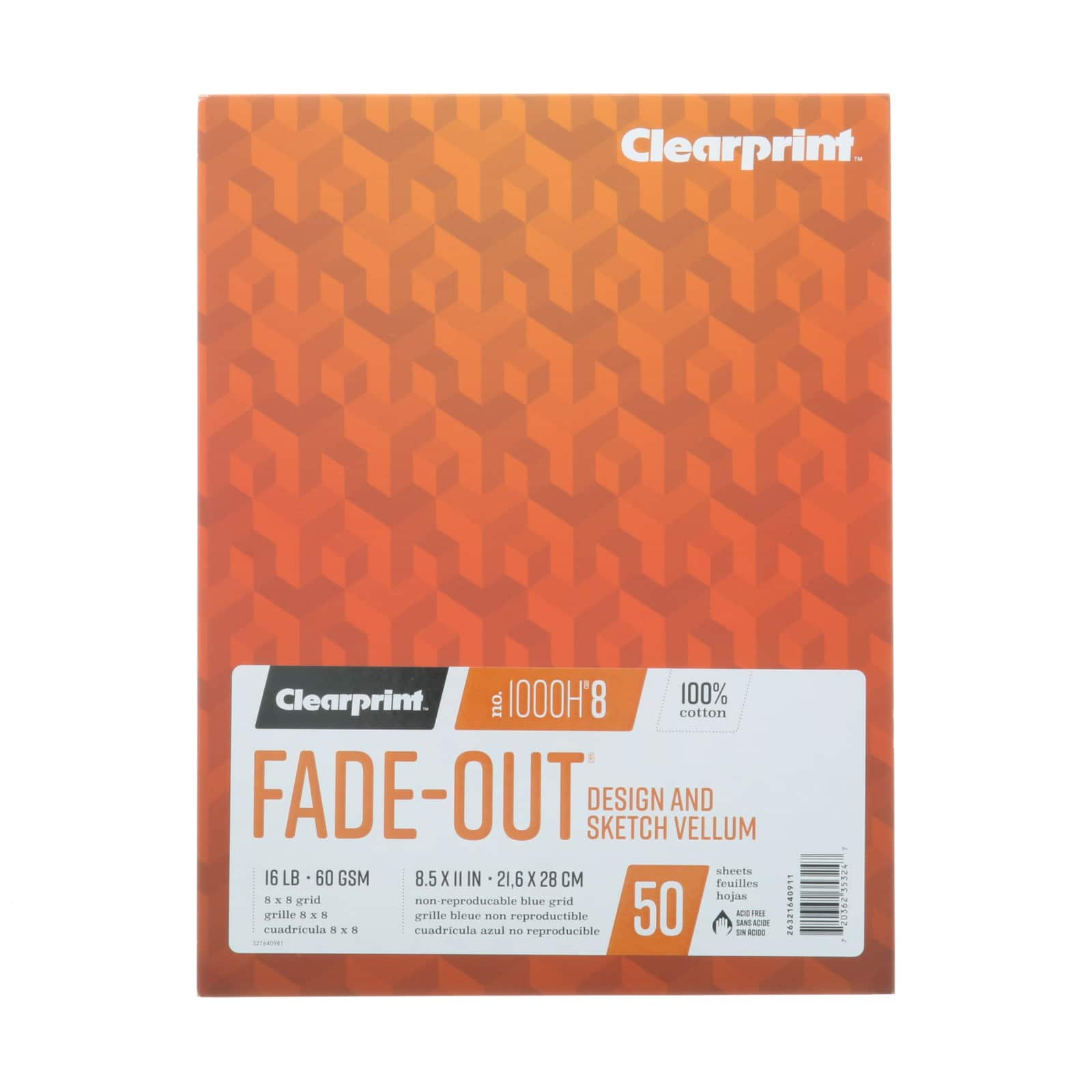 Clearprint&#x2122; Design Vellum Pad, 8 x 8 Grid