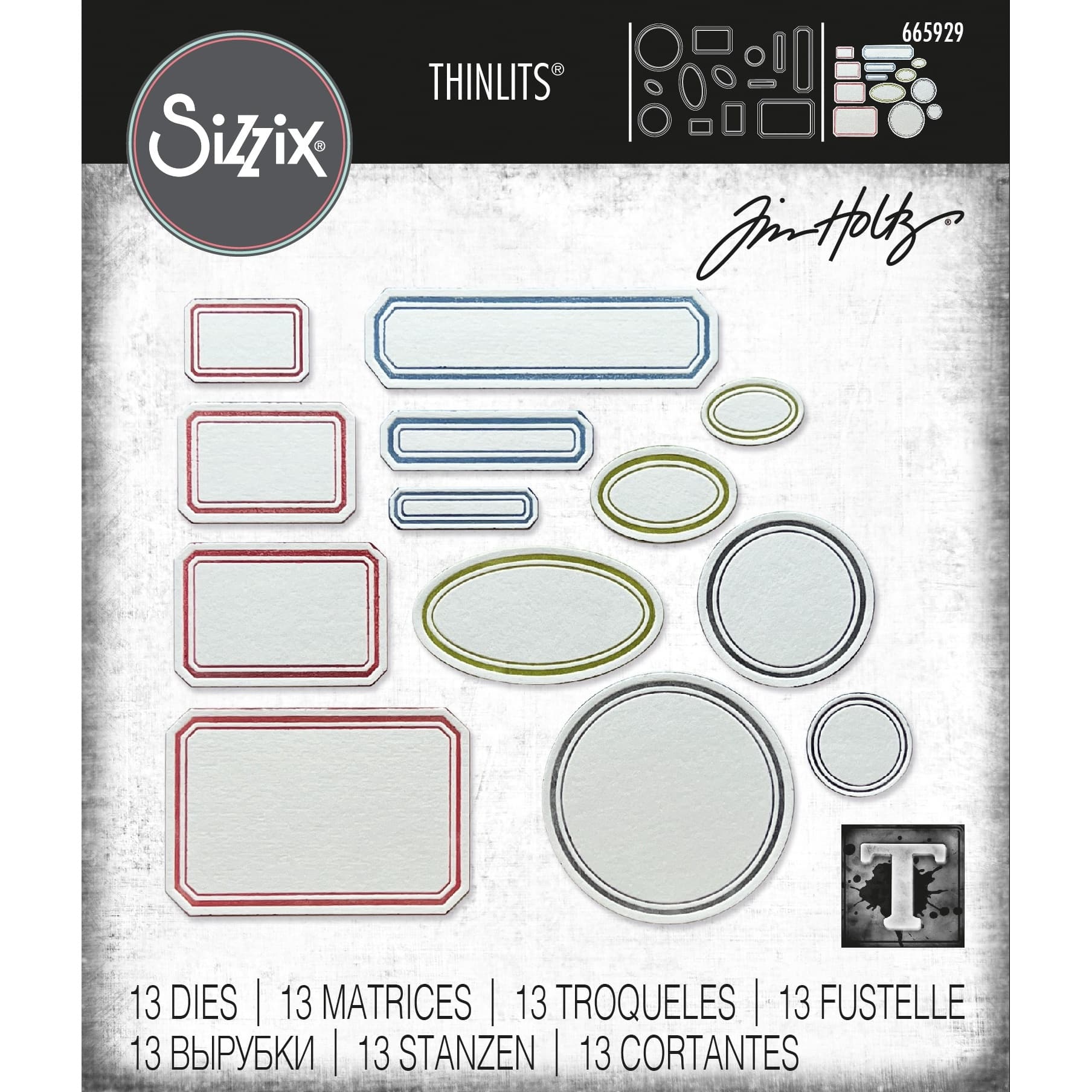 Sizzix&#xAE; Thinlits&#x2122; Tim Holtz&#xAE; Vintage Labels Dies