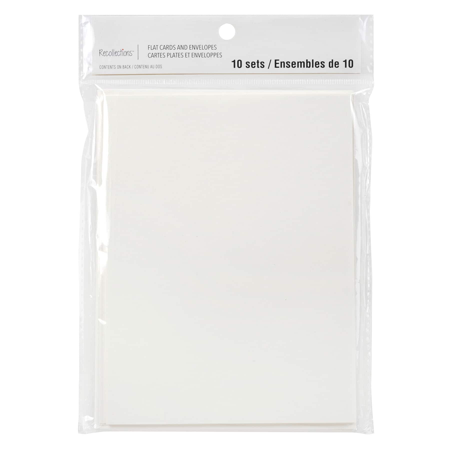12 Packs: 10 ct. (120 total) 5" x 7" Ivory Flat Cards & Envelopes by Recollections™