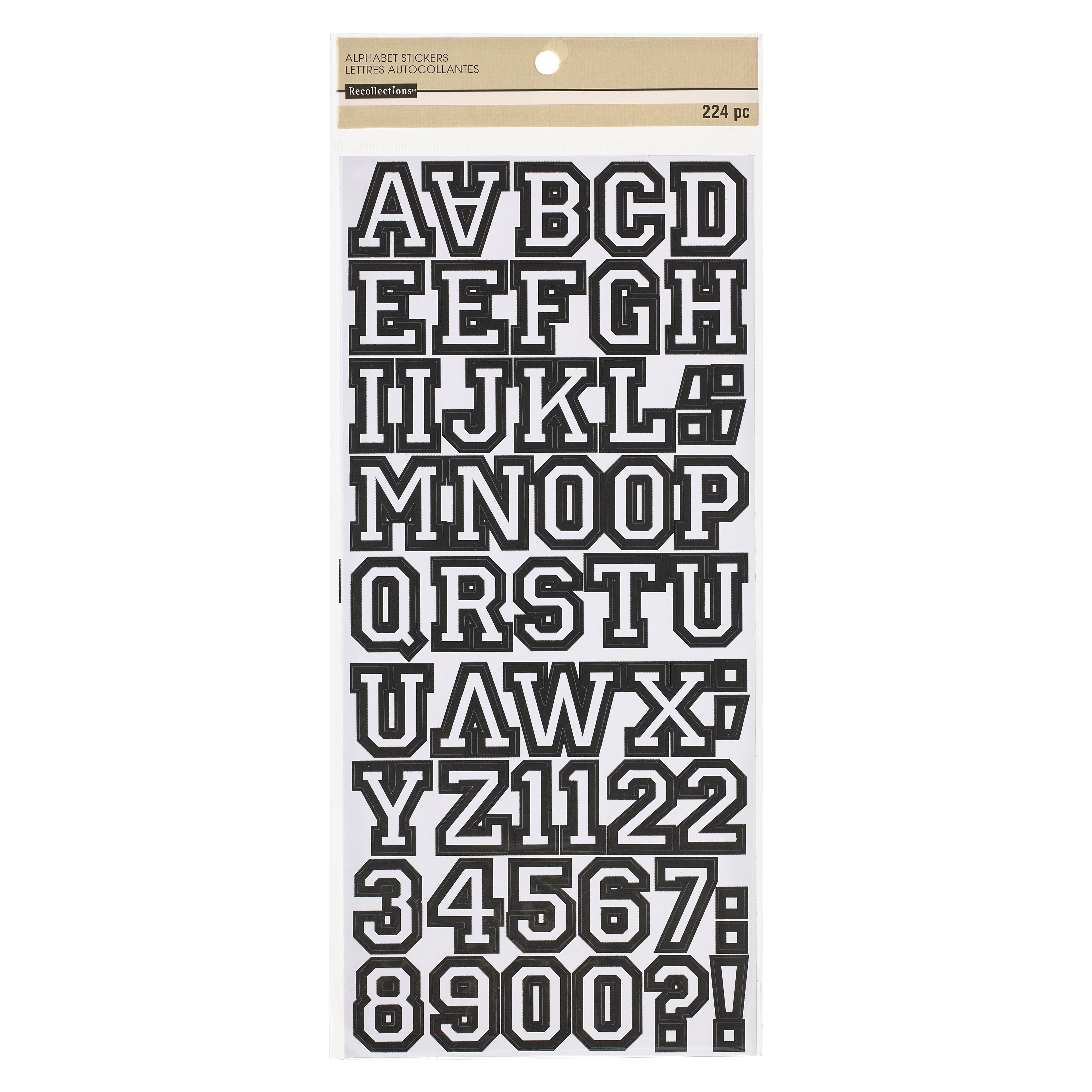 12 Packs: 244 ct. (2928 total) Letterman Alphabet Stickers by Recollections™