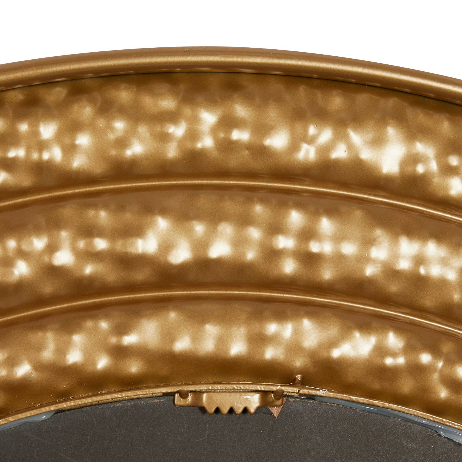 39" Gold Glam Metal Wall Mirror