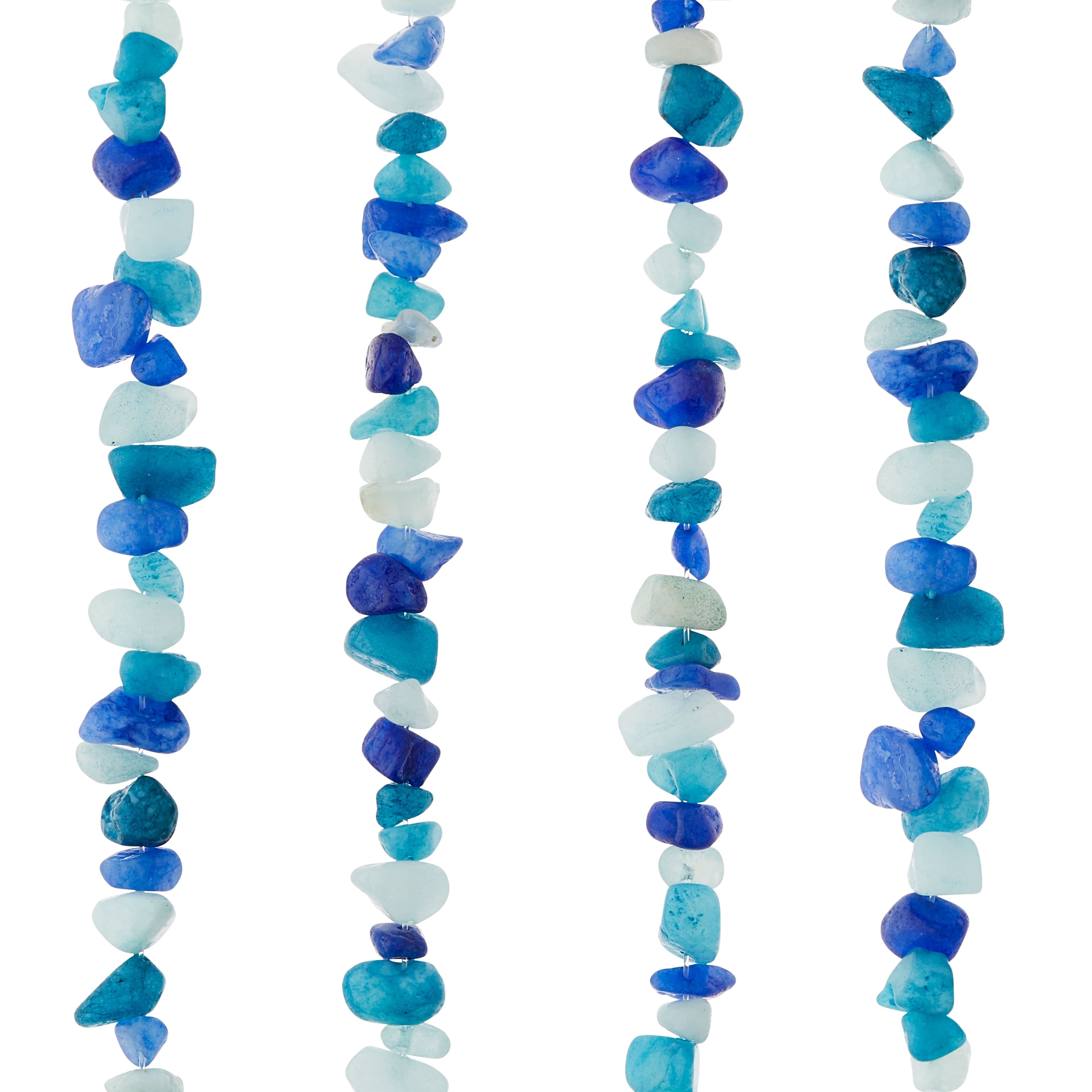 12 Pack: Aqua Mix Chip Beads by Bead Landing&#x2122;