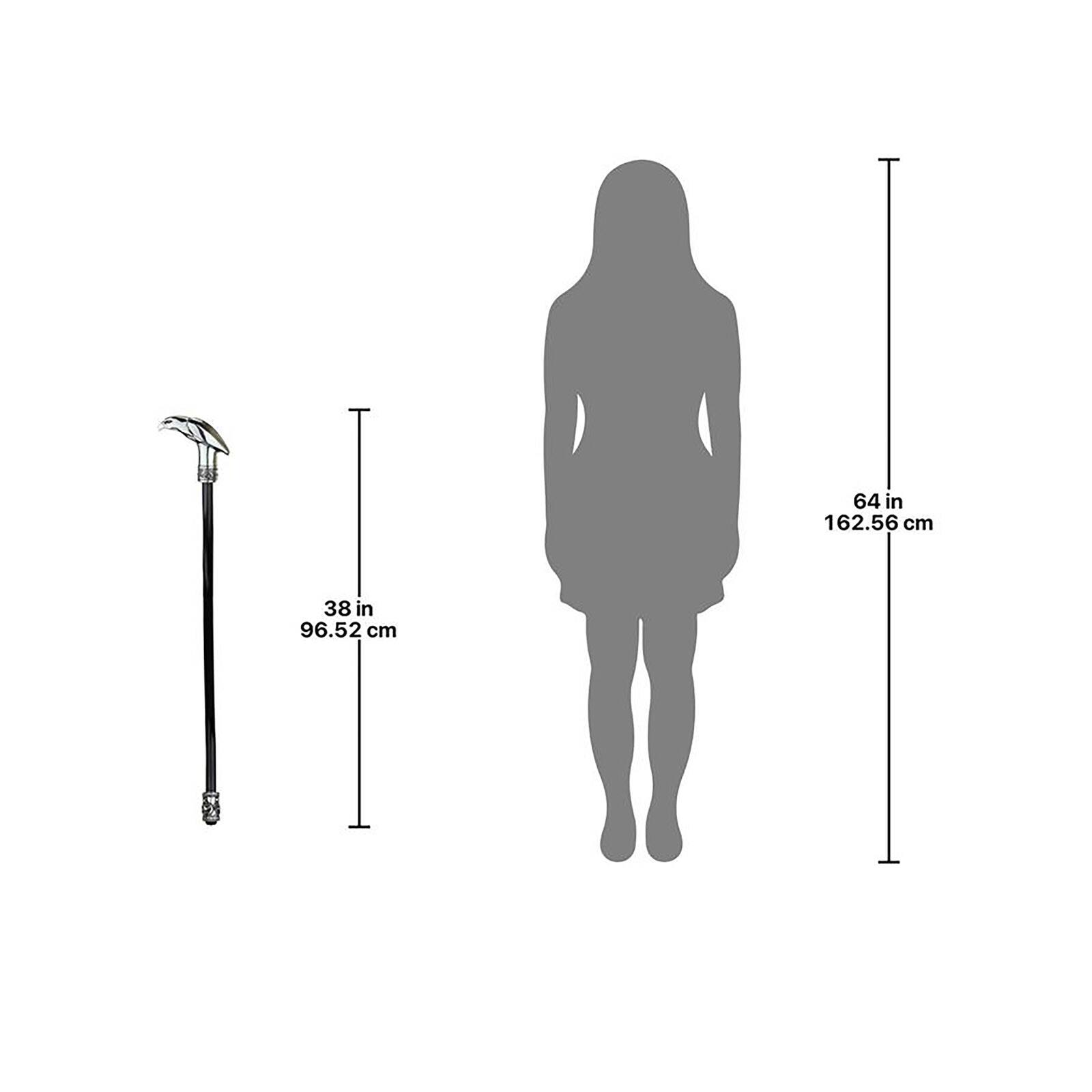 Design Toscano Dragonsthorne Collection 38" Piercing Presence Eagle Walking Stick