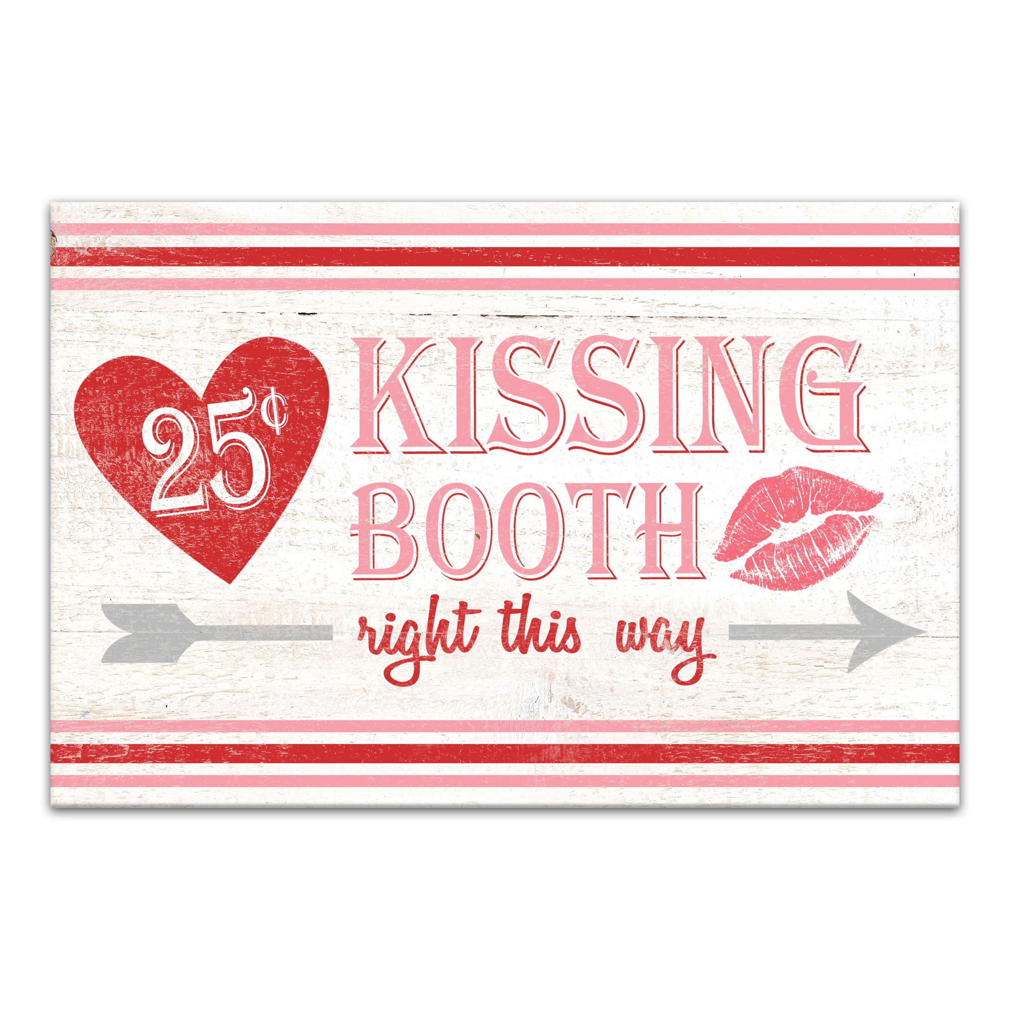 Kissing Booth 12&#x22; x 18&#x22; Canvas Wall Art