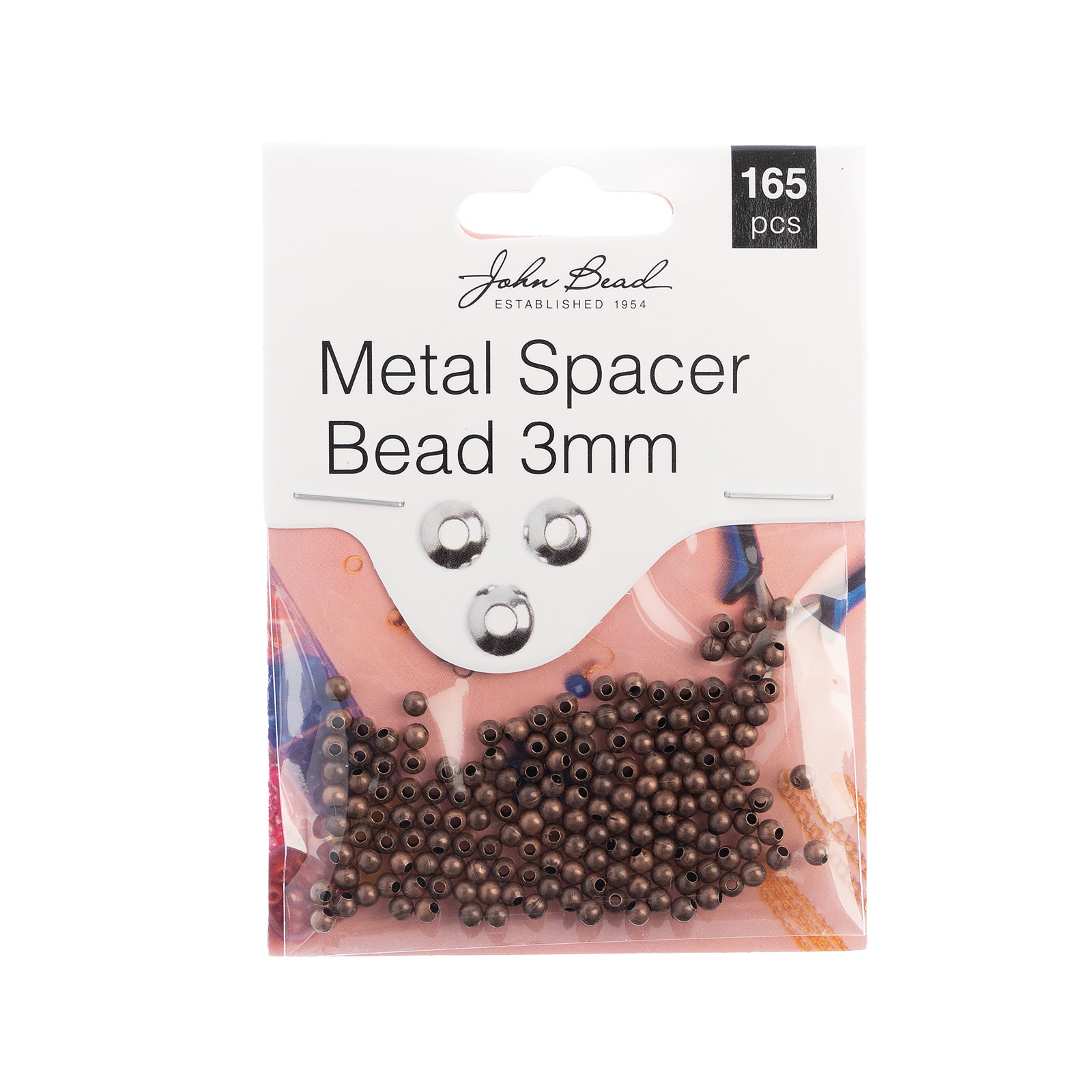 John Bead Must Have Findings 3mm Metal Spacer Beads