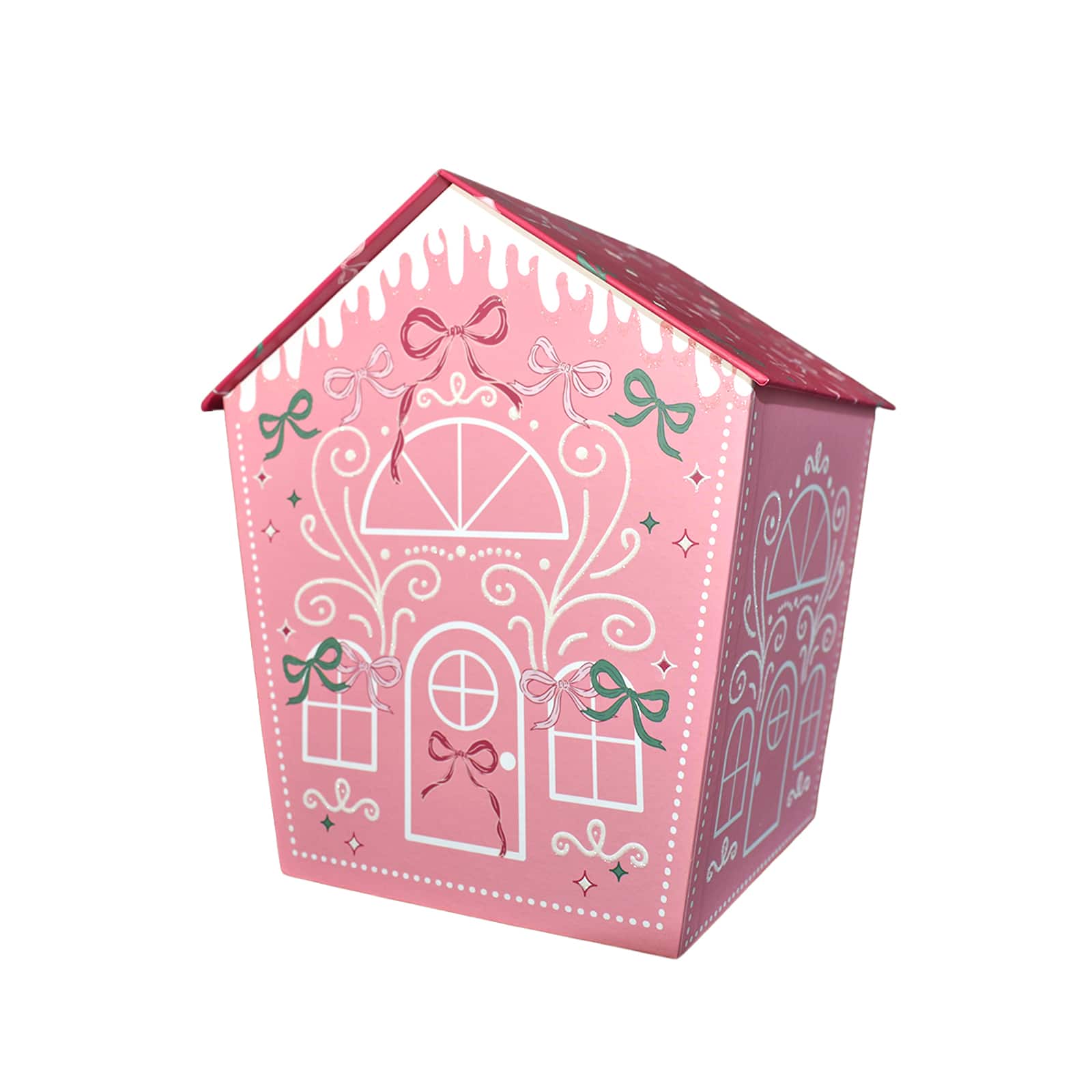 Large Holly Jolly Gingerbread House Gift Box by Ashland&#xAE;