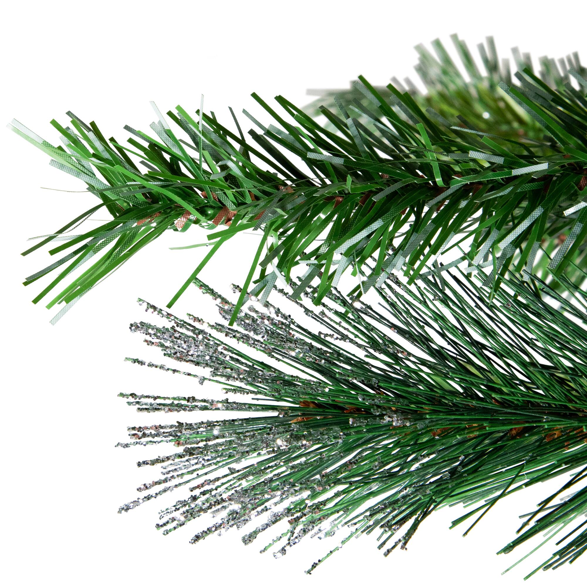 3ft. Unlit Two Tone Buckeye Glitter Pine Artificial Christmas Tree