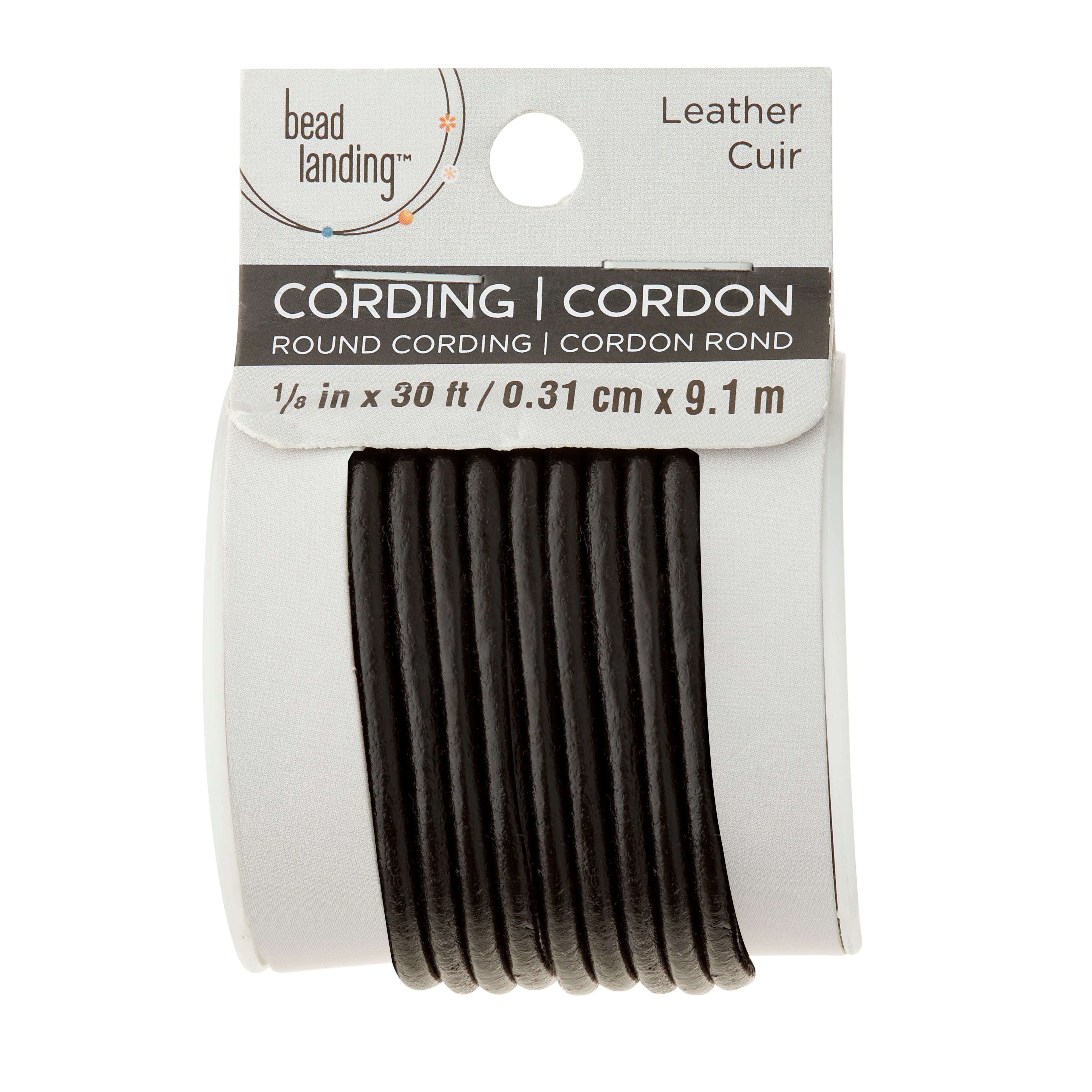 6 Pack: 3mm Round Leather Lace by Bead Landing™