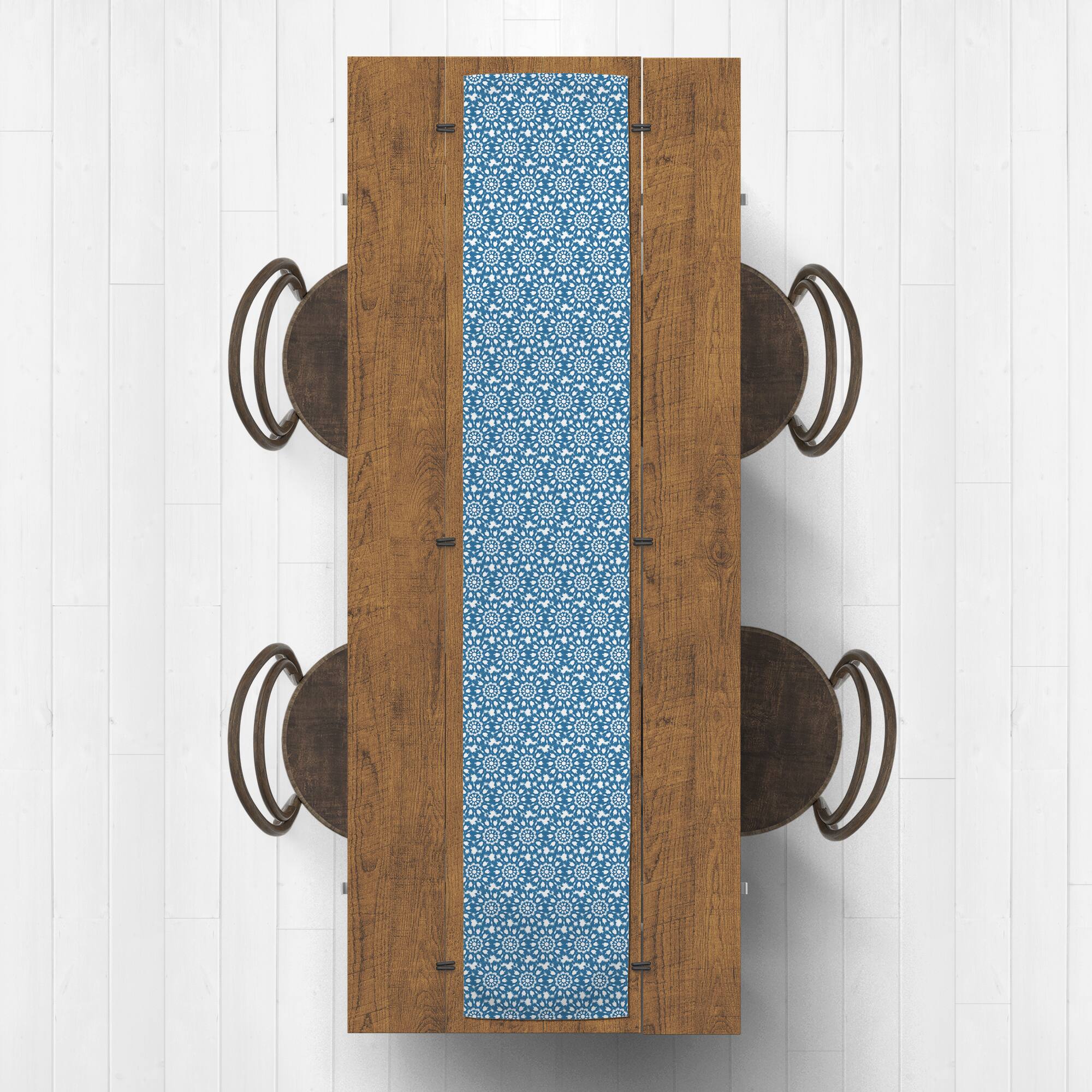 Blue Shibori Table Runner