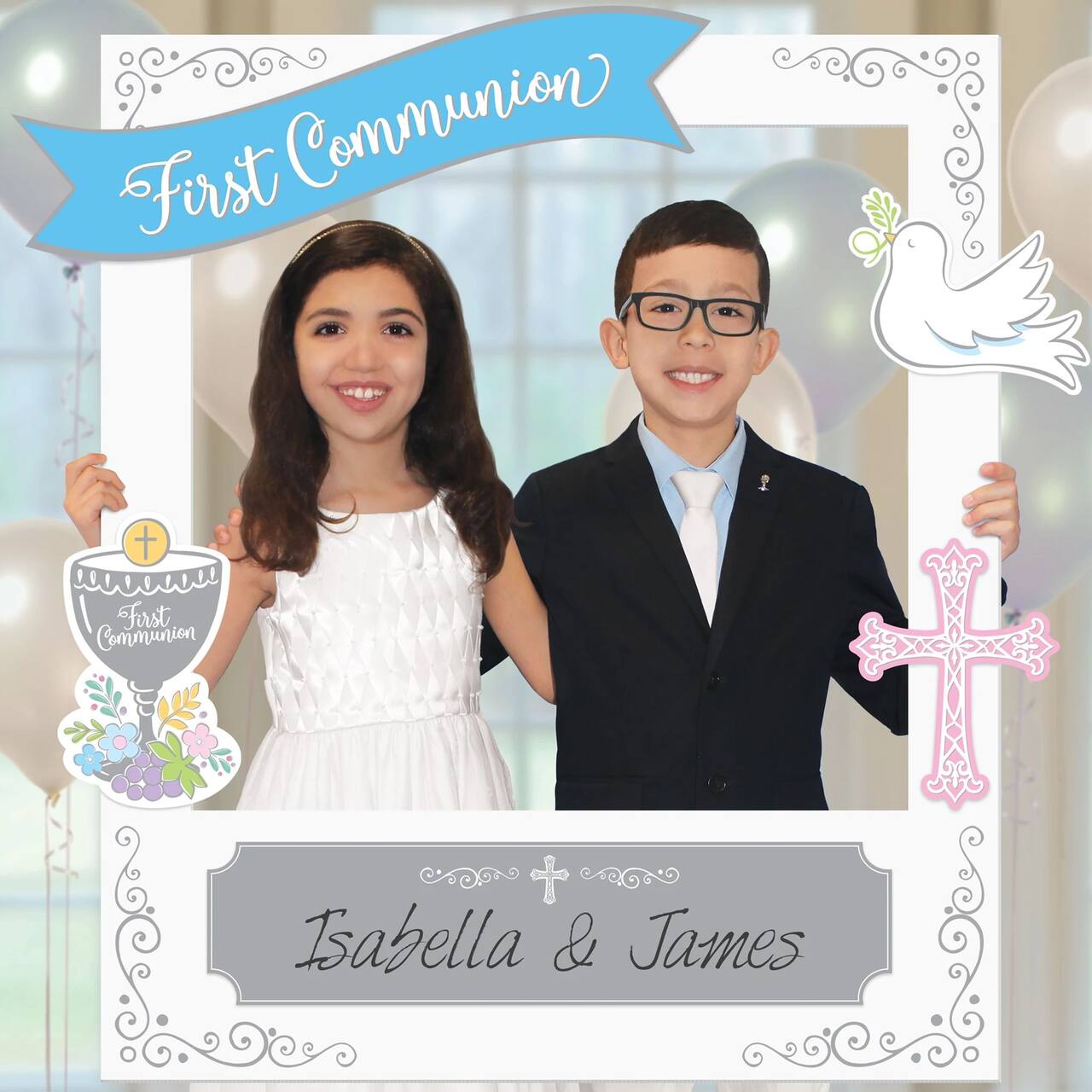 Giant Customizable First Communion Photo Frame Kit | Michaels