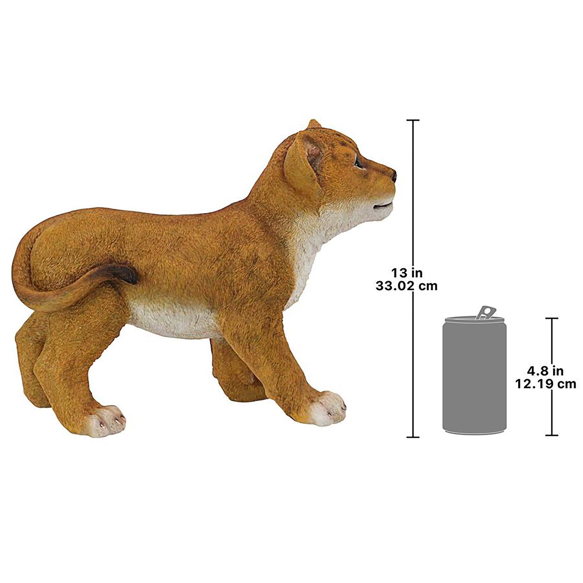 Design Toscano 18" Ahaggar Lion Cubs of the Sahara Animal Statue