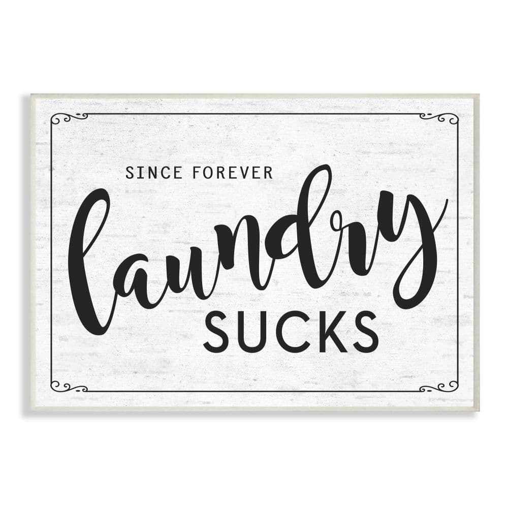 Stupell Industries Sassy Laundry Room Sign Funny Family Humor Wood Wall Plaque