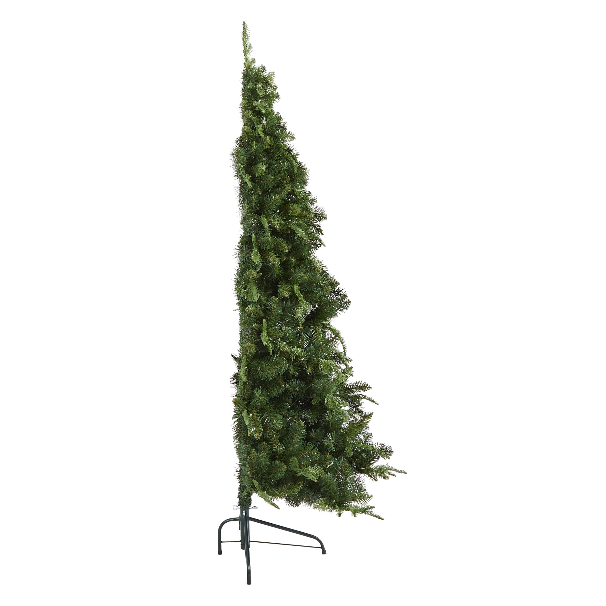 6ft. Pre-Lit Grand Teton Spruce Flat Back Artificial Christmas Tree with Clear LED Lights