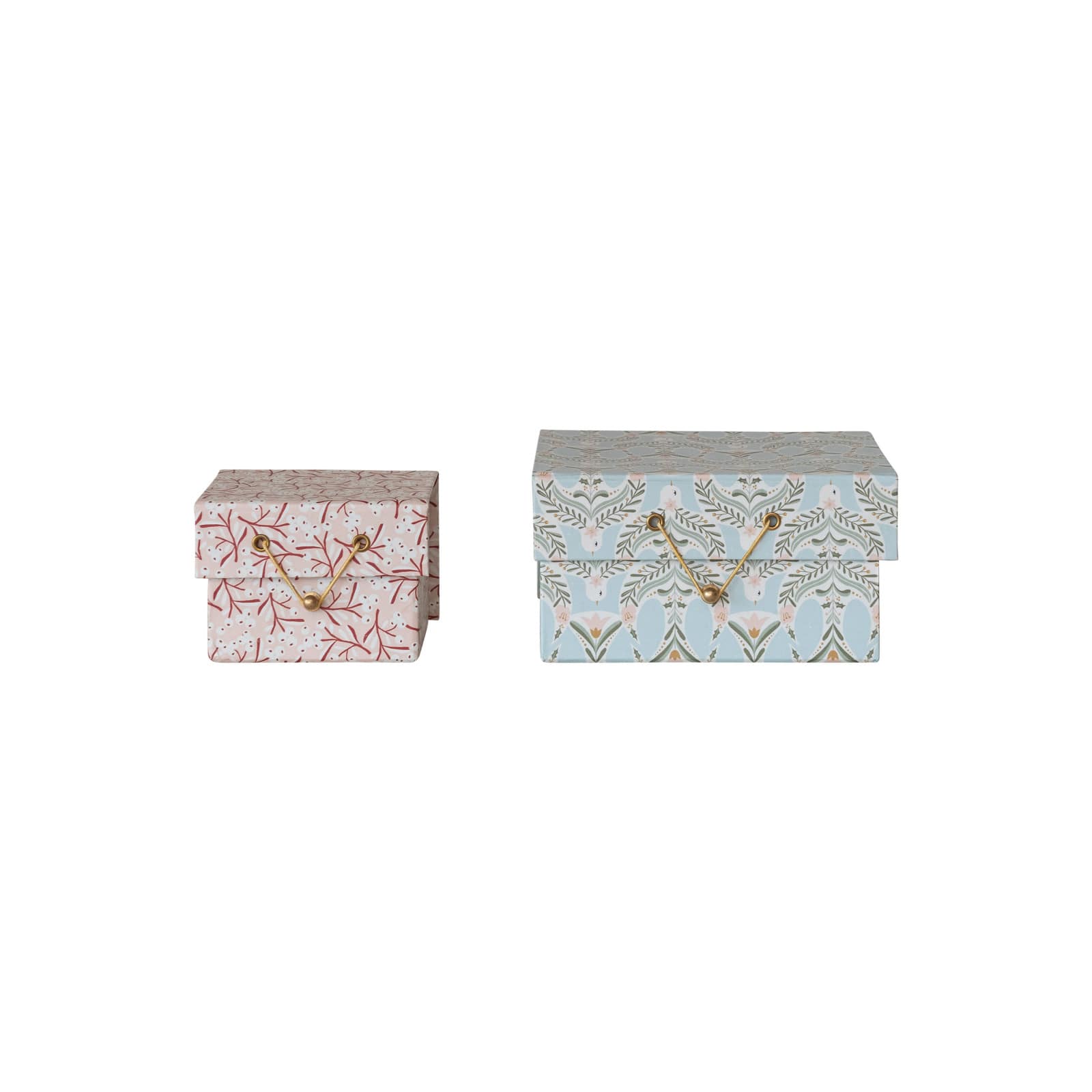 Hello Honey Berry &#x26; Dove Printed Paper Gift Boxes, 2ct.