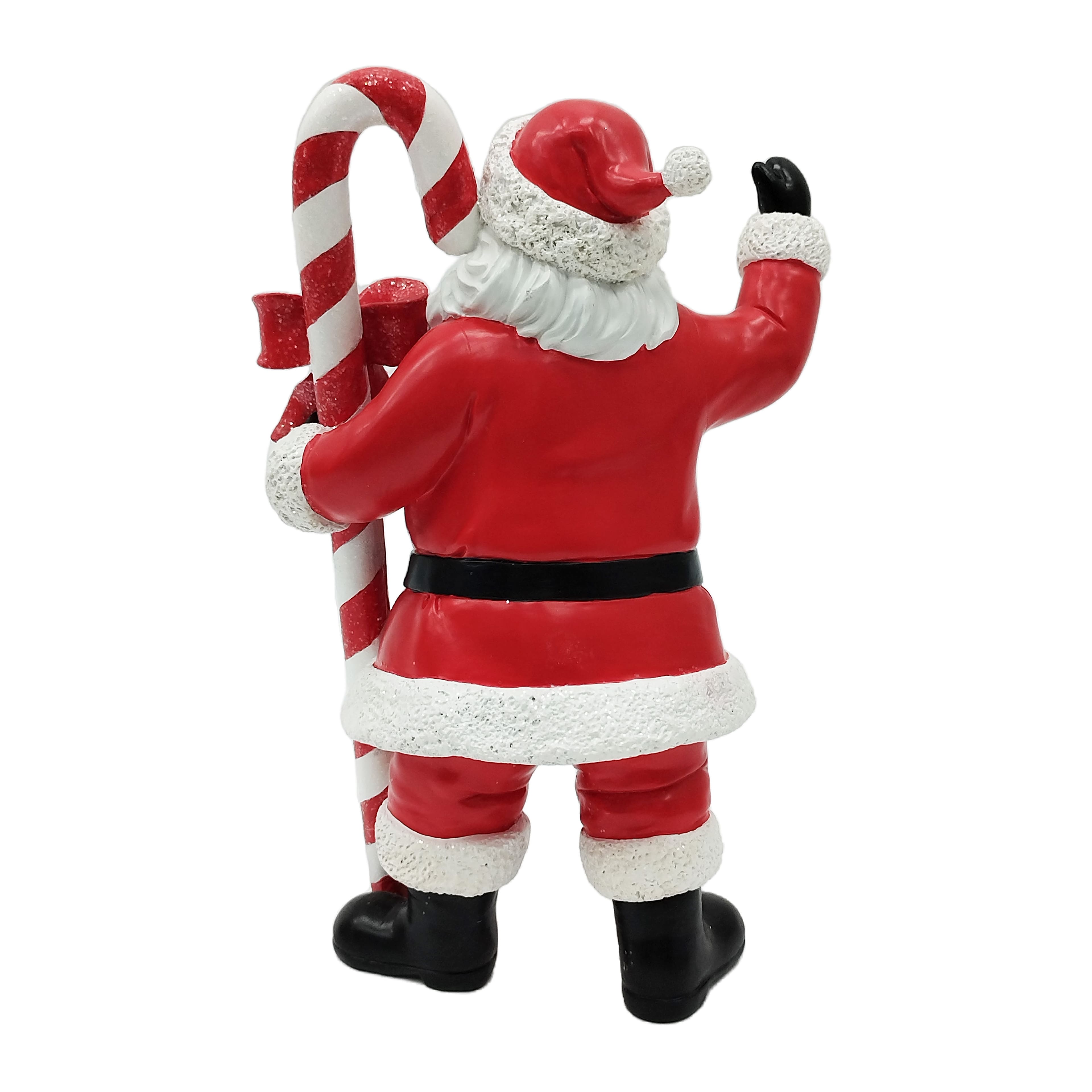 10.5&#x22; Red &#x26; White Santa with Candy Cane Tabletop D&#xE9;cor by Ashland&#xAE;