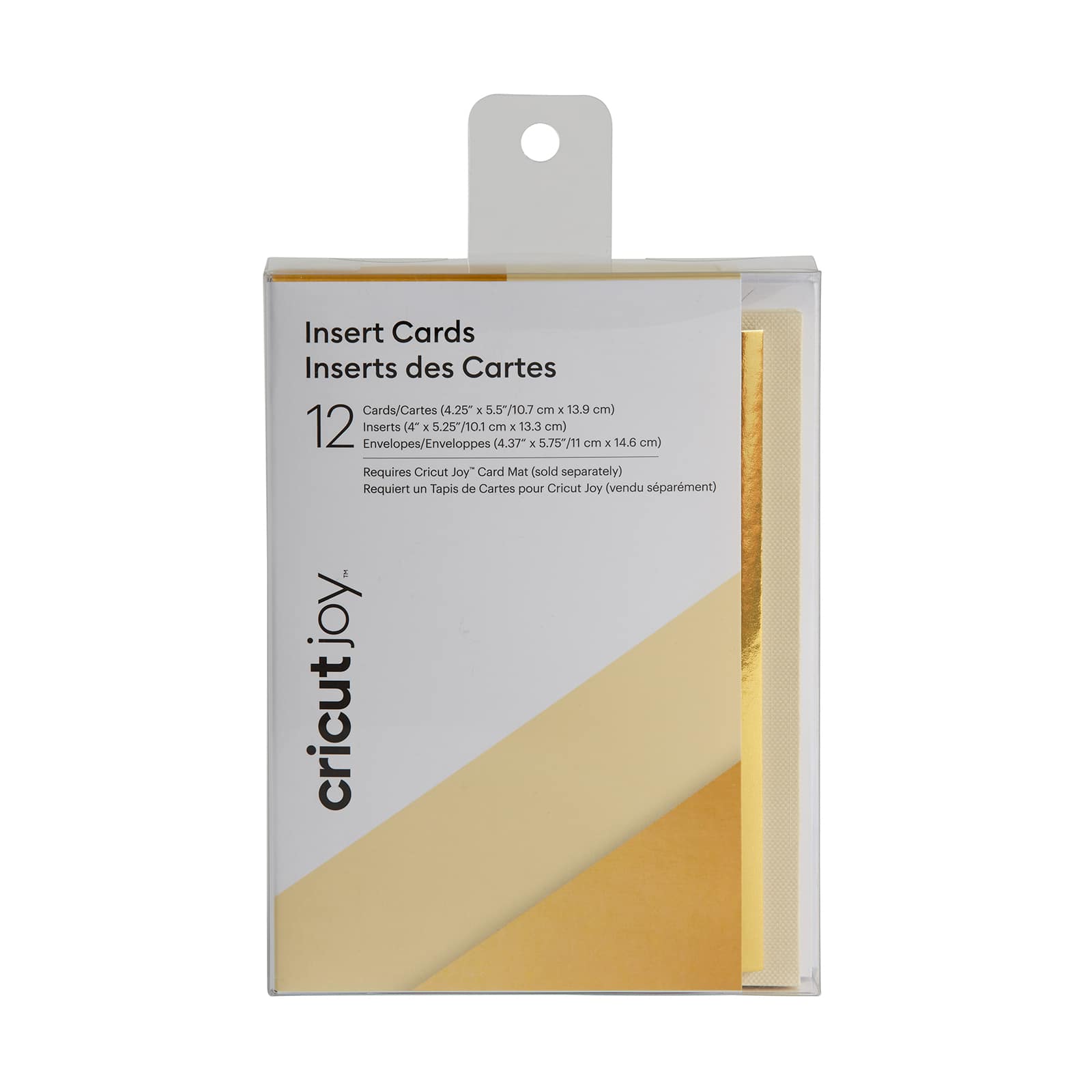 Cricut Joy&#x2122; Insert Cards Cream &#x26; Gold Metallic