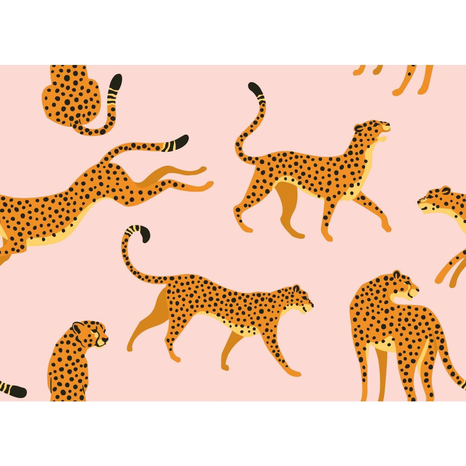 RoomMates Cheetah Cheetah Peel &#x26; Stick Wallpaper