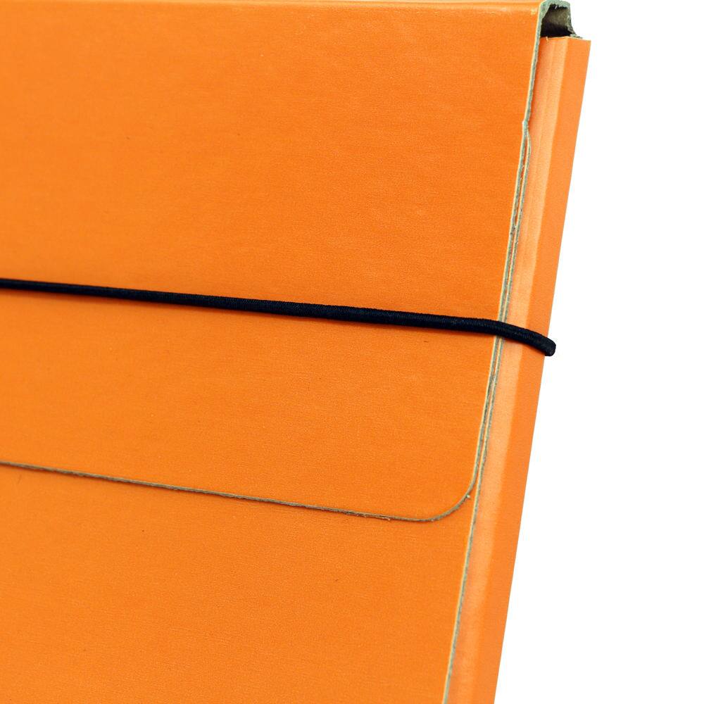 JAM Paper Strong Thin Portfolio Carrying Case with Elastic Band Closure