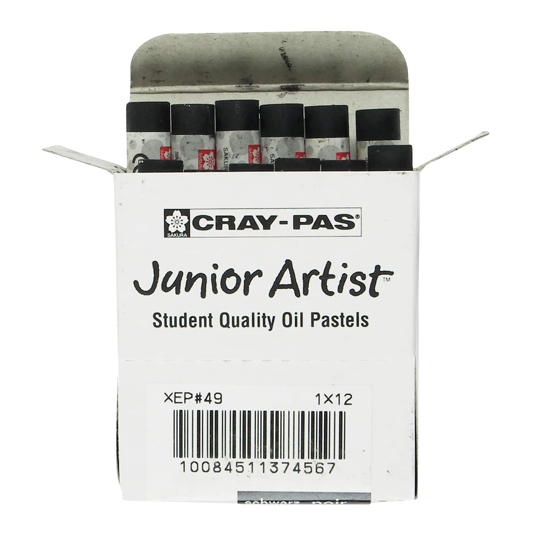 Sakura® Black Cray-Pas Junior Artist Oil Pastels, 12ct.