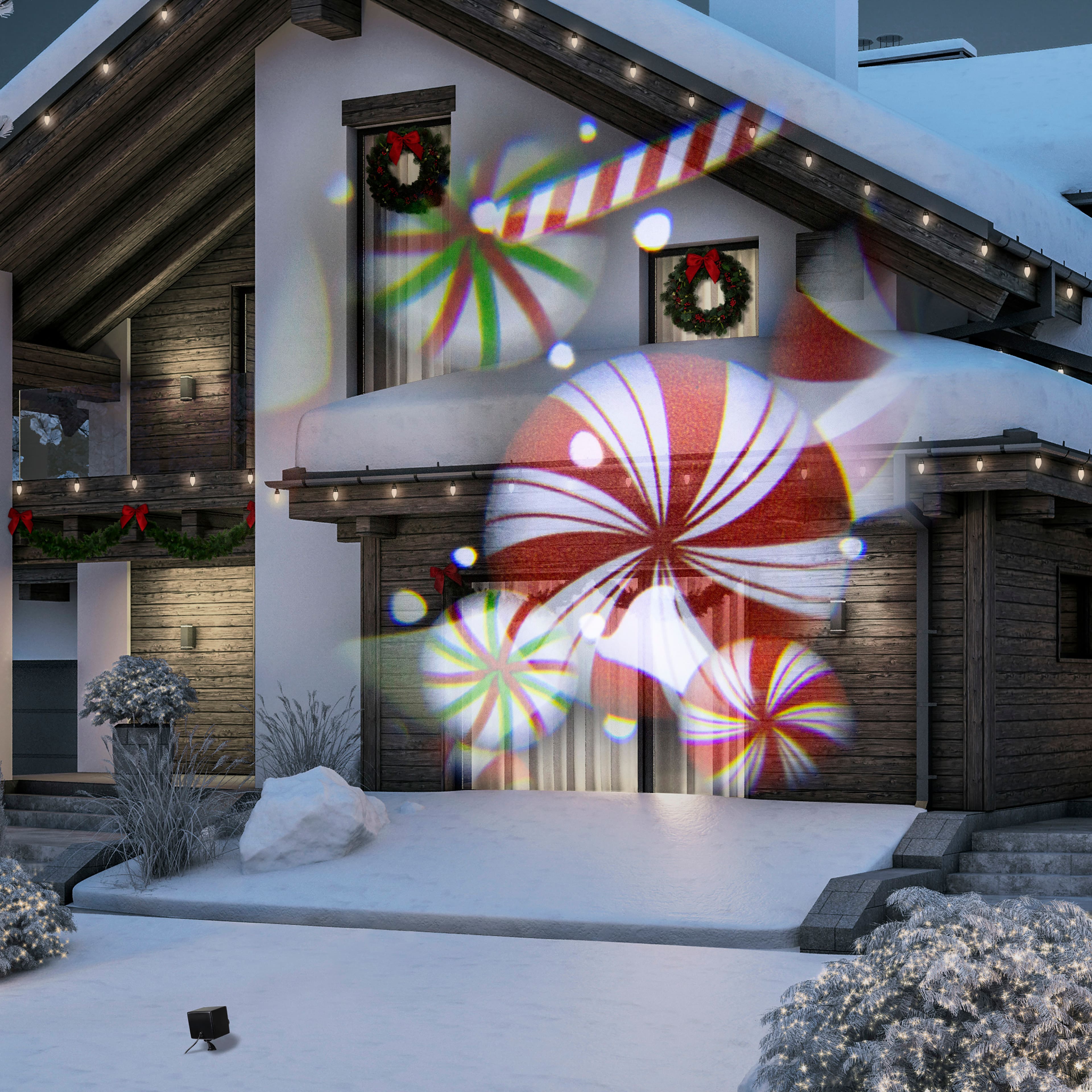 LightShow&#xAE; Projection&#x2122; Swirling Peppermints by Ashland&#xAE;