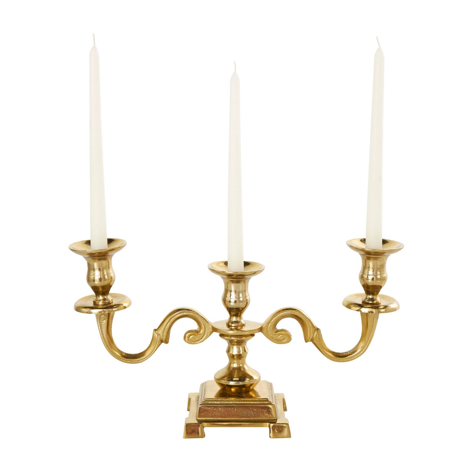Aluminum Scrolled Candelabra