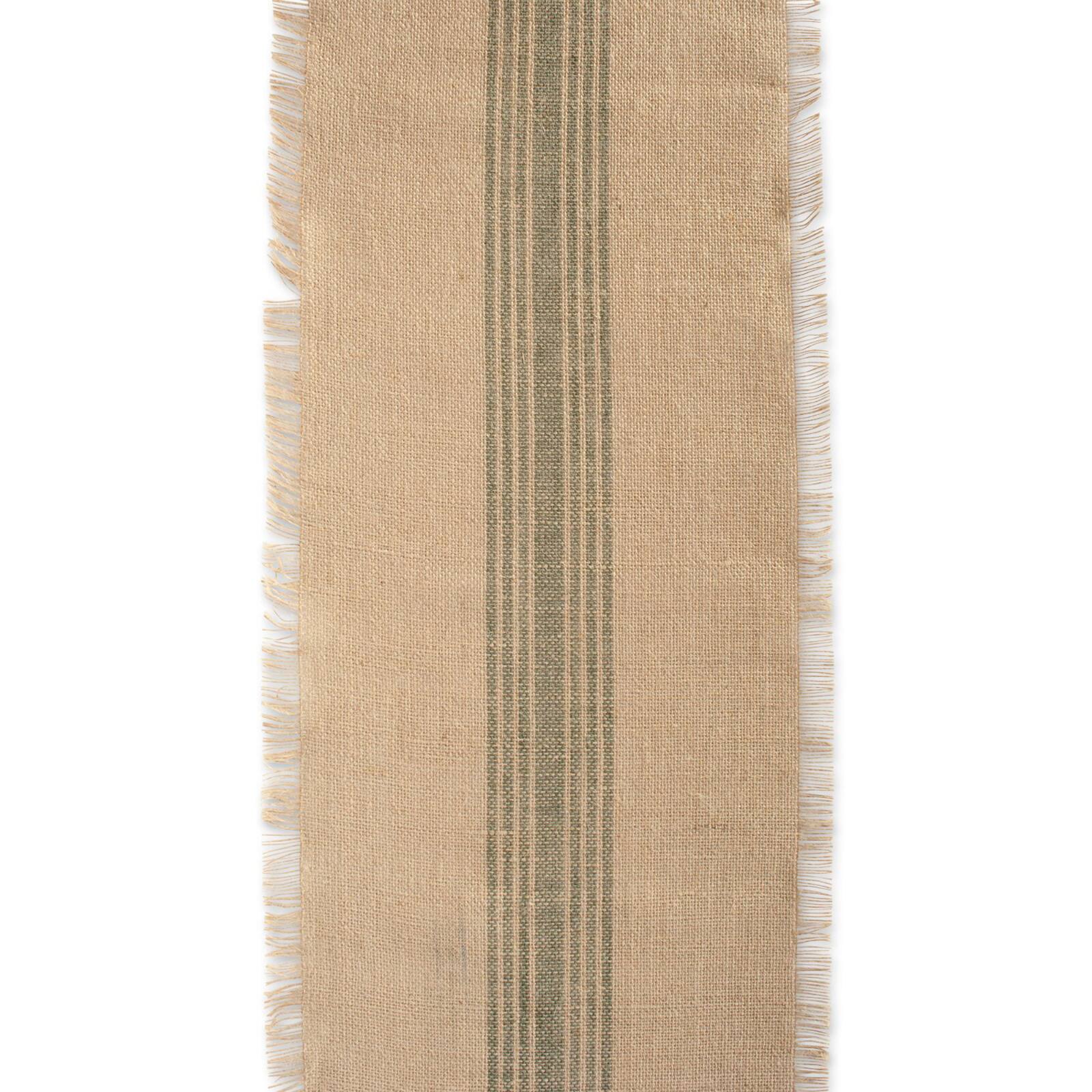 DII® 72" Middle Stripe Burlap Table Runner