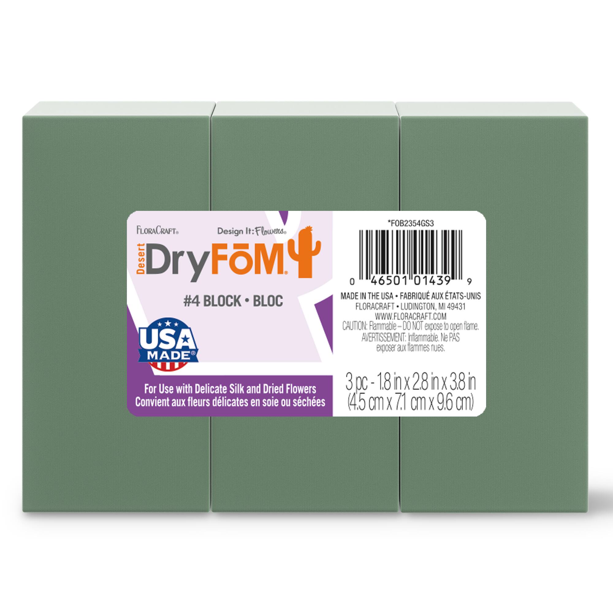 FloraCraft® 3.8" Floral Dry Foam Blocks, 3ct. Michaels