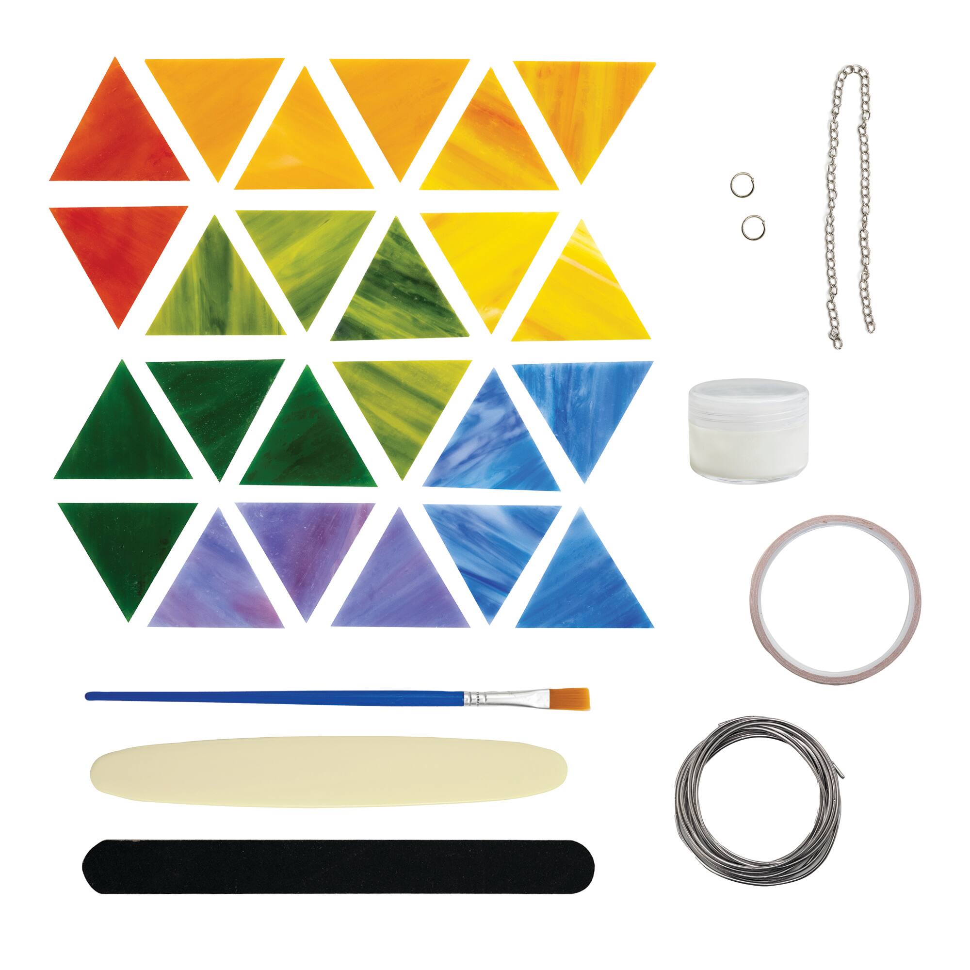 8 Pack: Hexagon Stained Glass Kit by Make Market&#xAE;