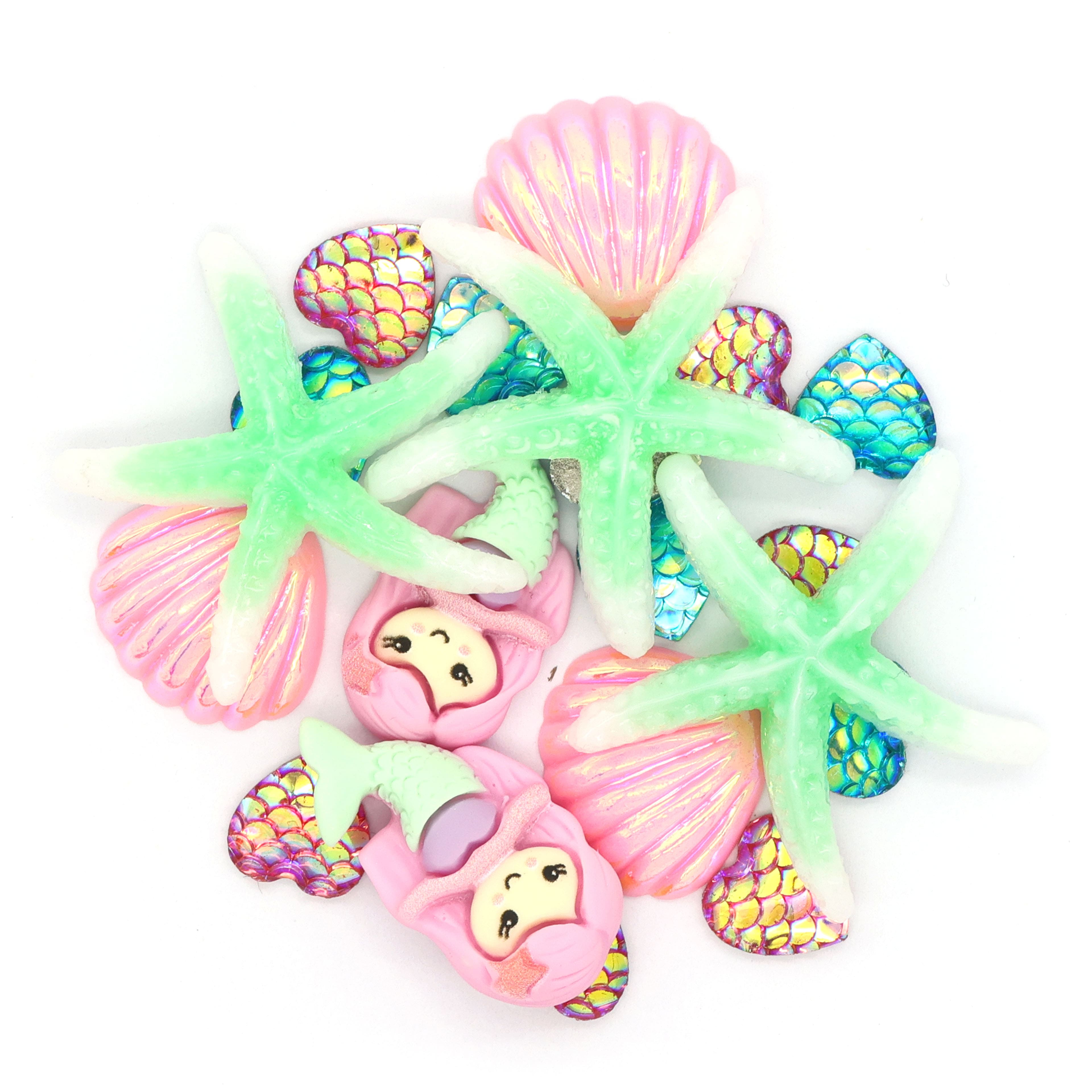 12 Packs: 20 ct. (240 total) Mixed Mermaid Embellishments by Creatology™