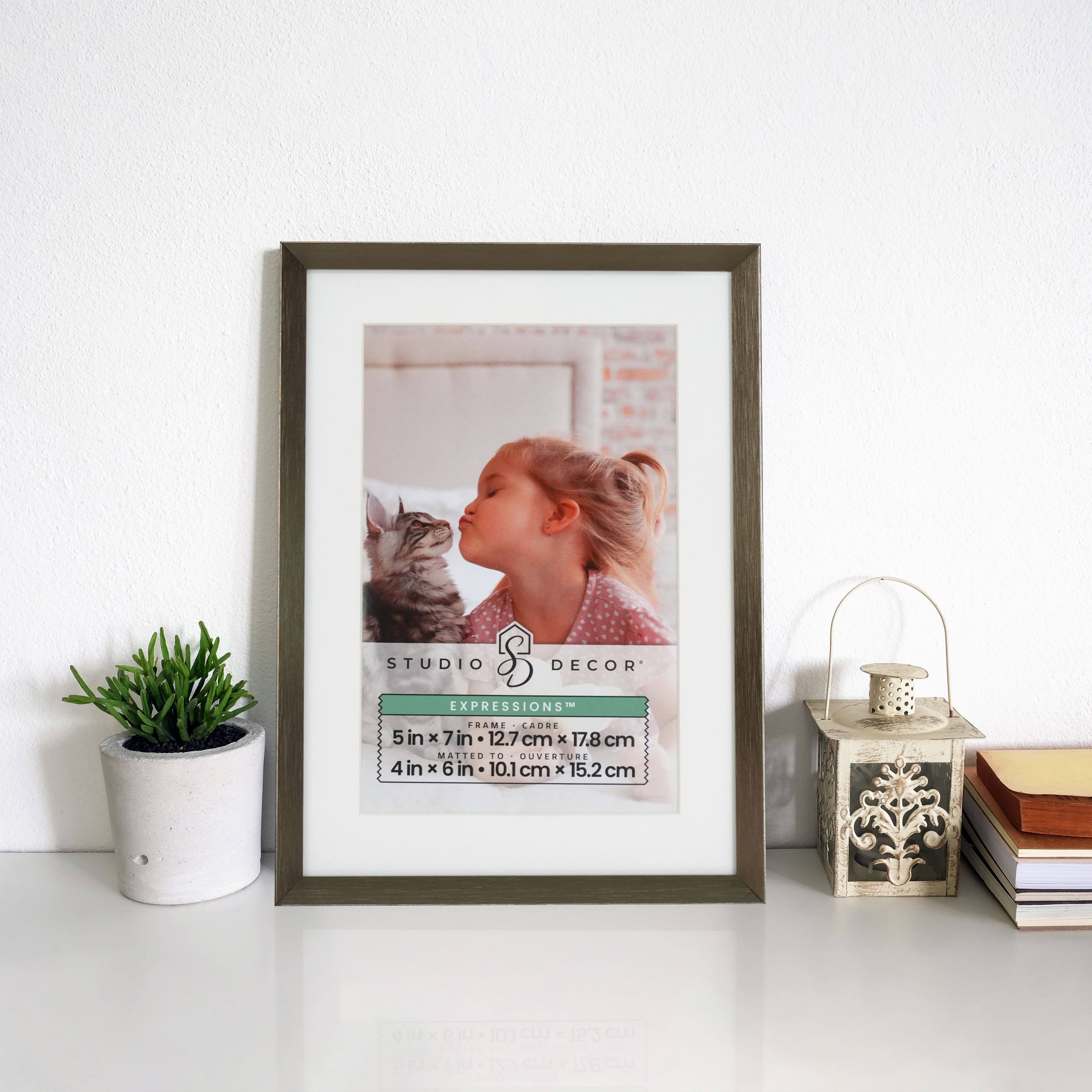Expressions&#x2122; Aluminum Frame with Mat by Studio D&#xE9;cor&#xAE;