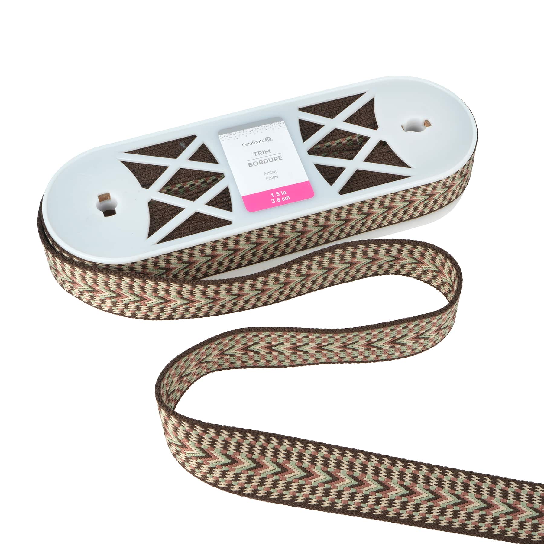 1.5&#x22; Brown Weave Belting Trim by Celebrate It&#xAE;