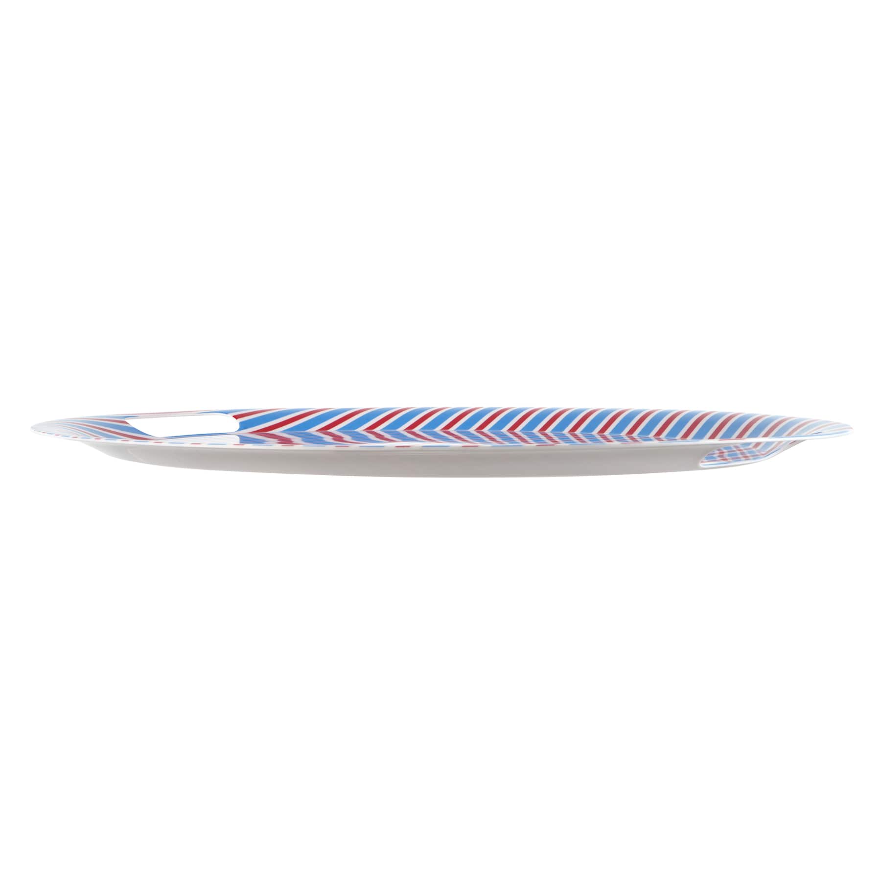 19.5&#x22; Red, White &#x26; Blue Patriotic Melamine Platter by Celebrate It&#xAE;