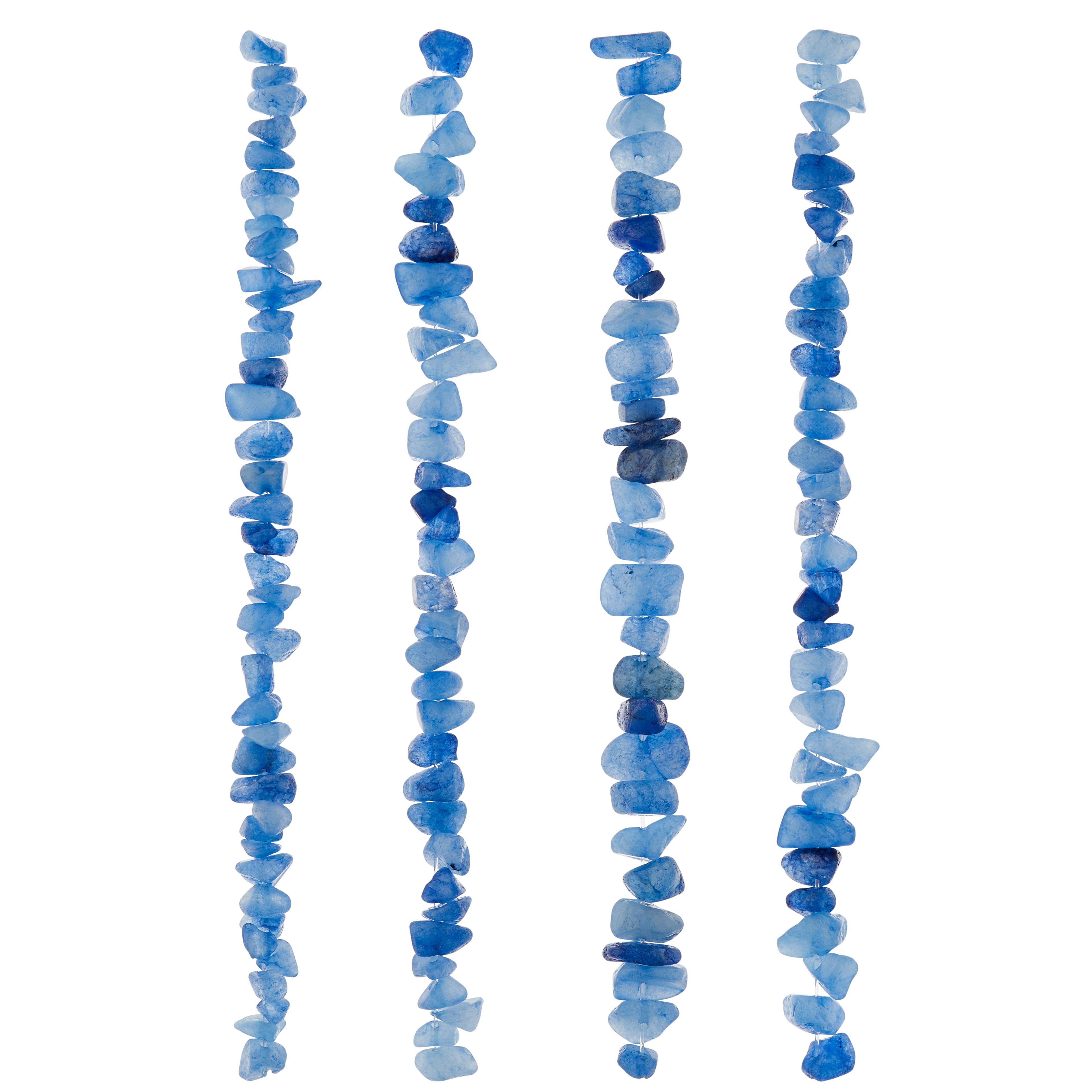 Blue Quartzite Stone Chip Beads, 8mm by Bead Landing™